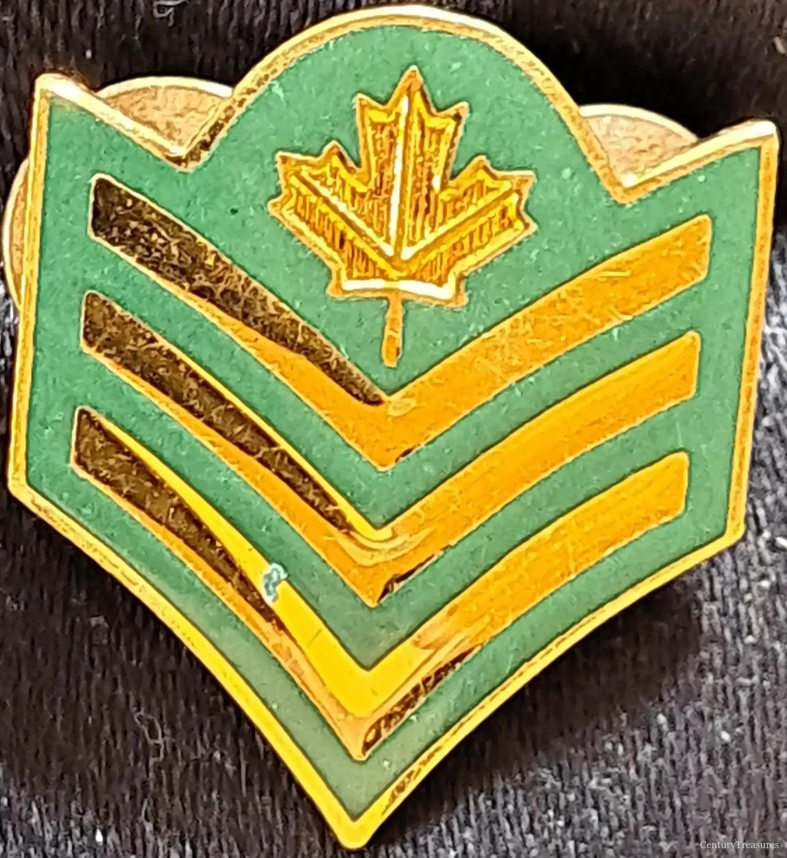 Canadian Armed Forces Sergeant Rank Pin