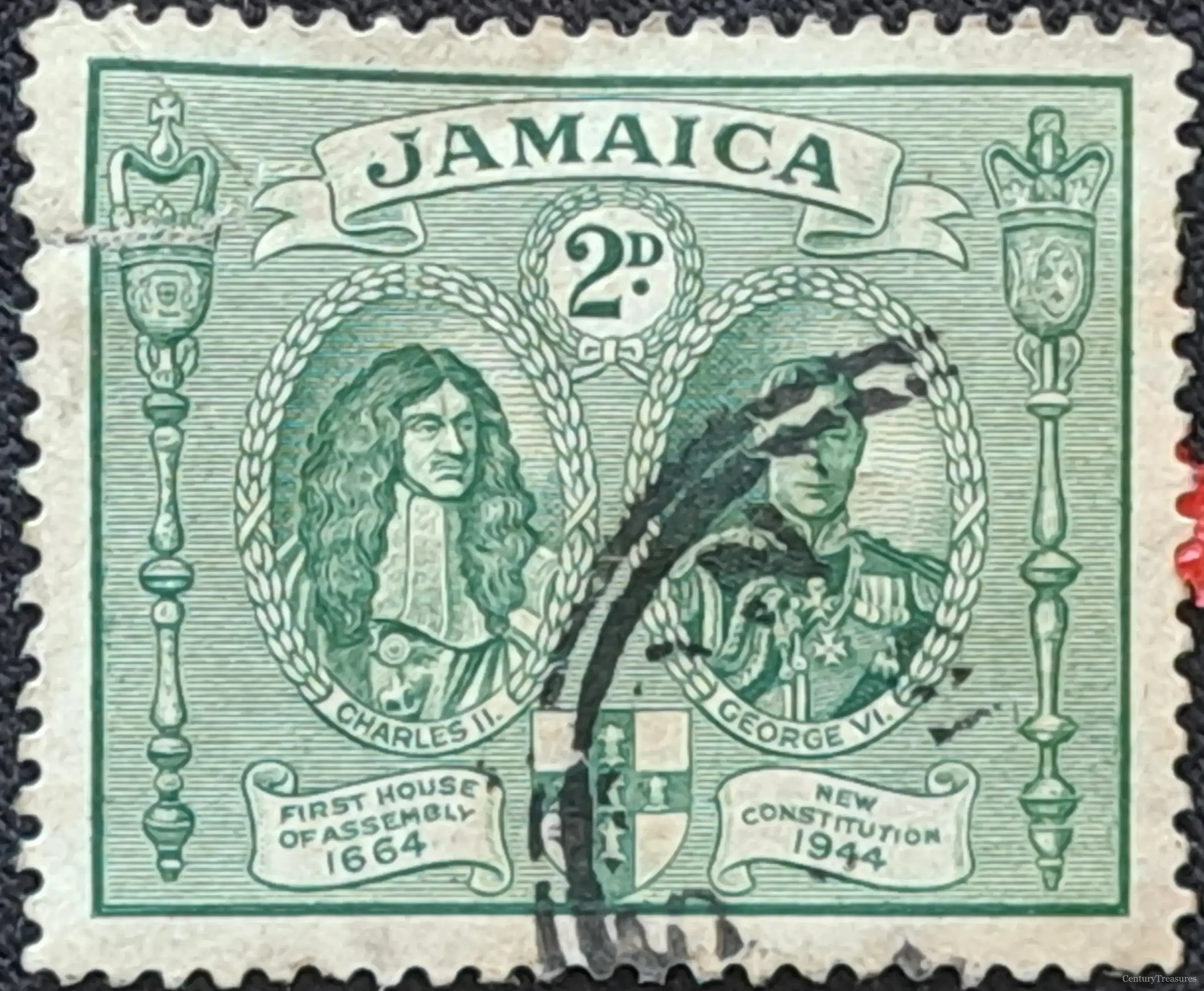 Jamaica New Constitution Postal Stamp