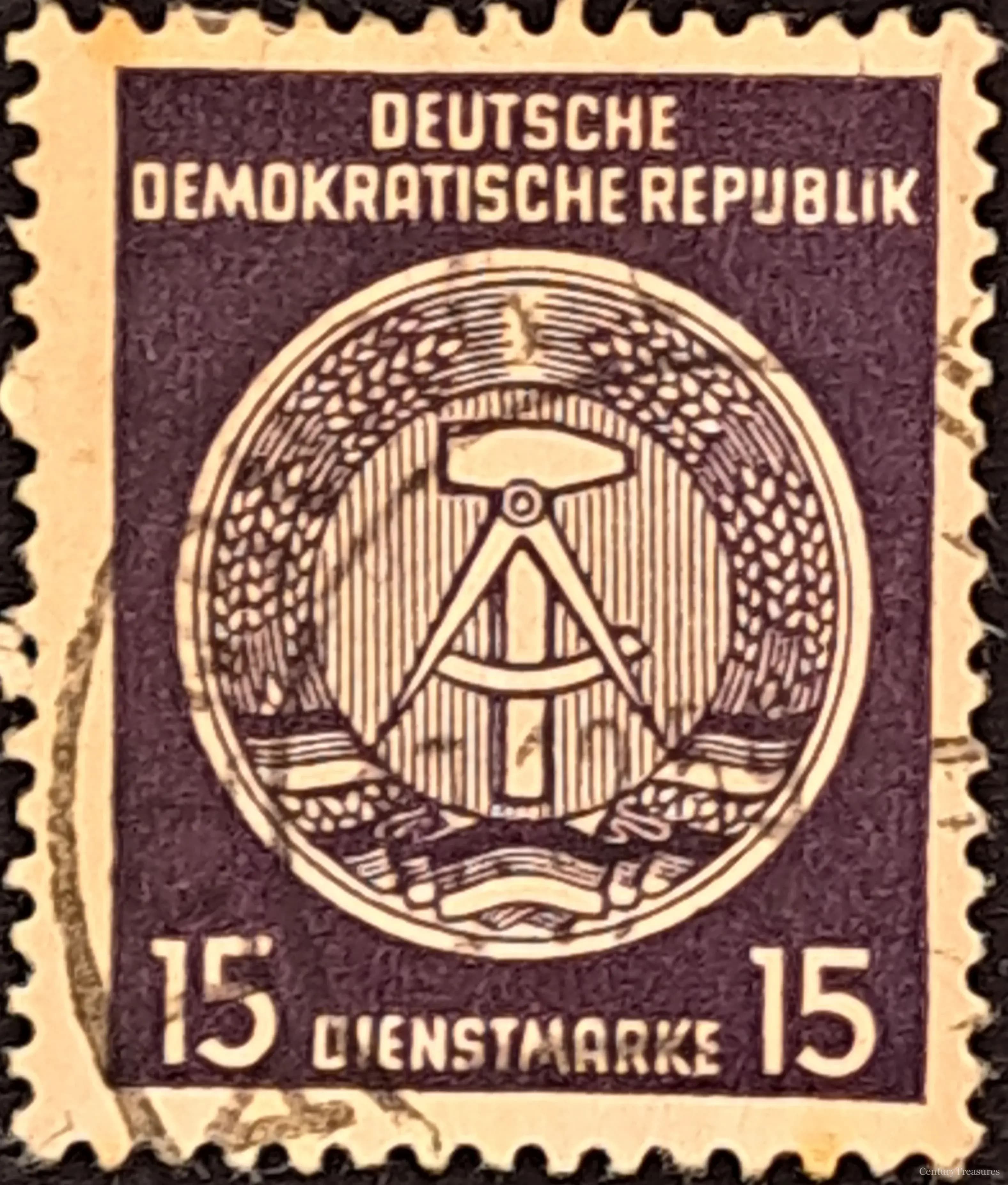 East Germany (DDR) The Deep-Plum Bureaucratic Shield
