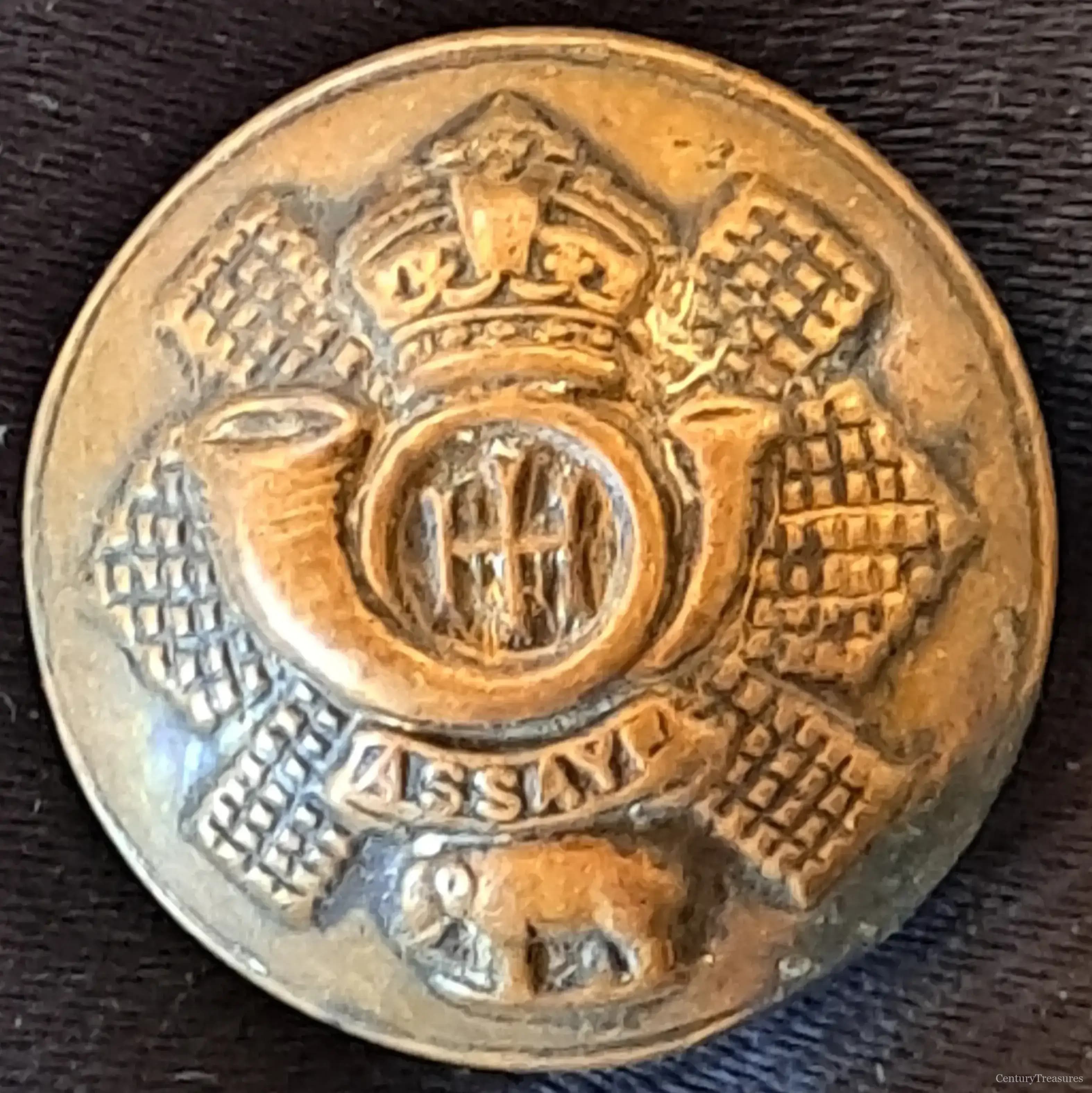 Highland Light Infantry Assaye Tunic Button