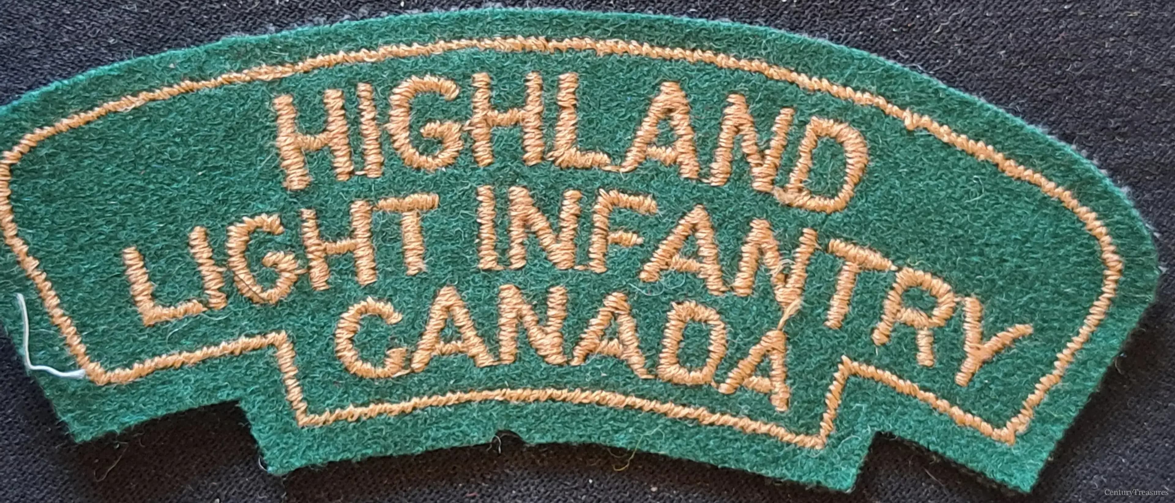 Canadian Highland Light Infantry Flash