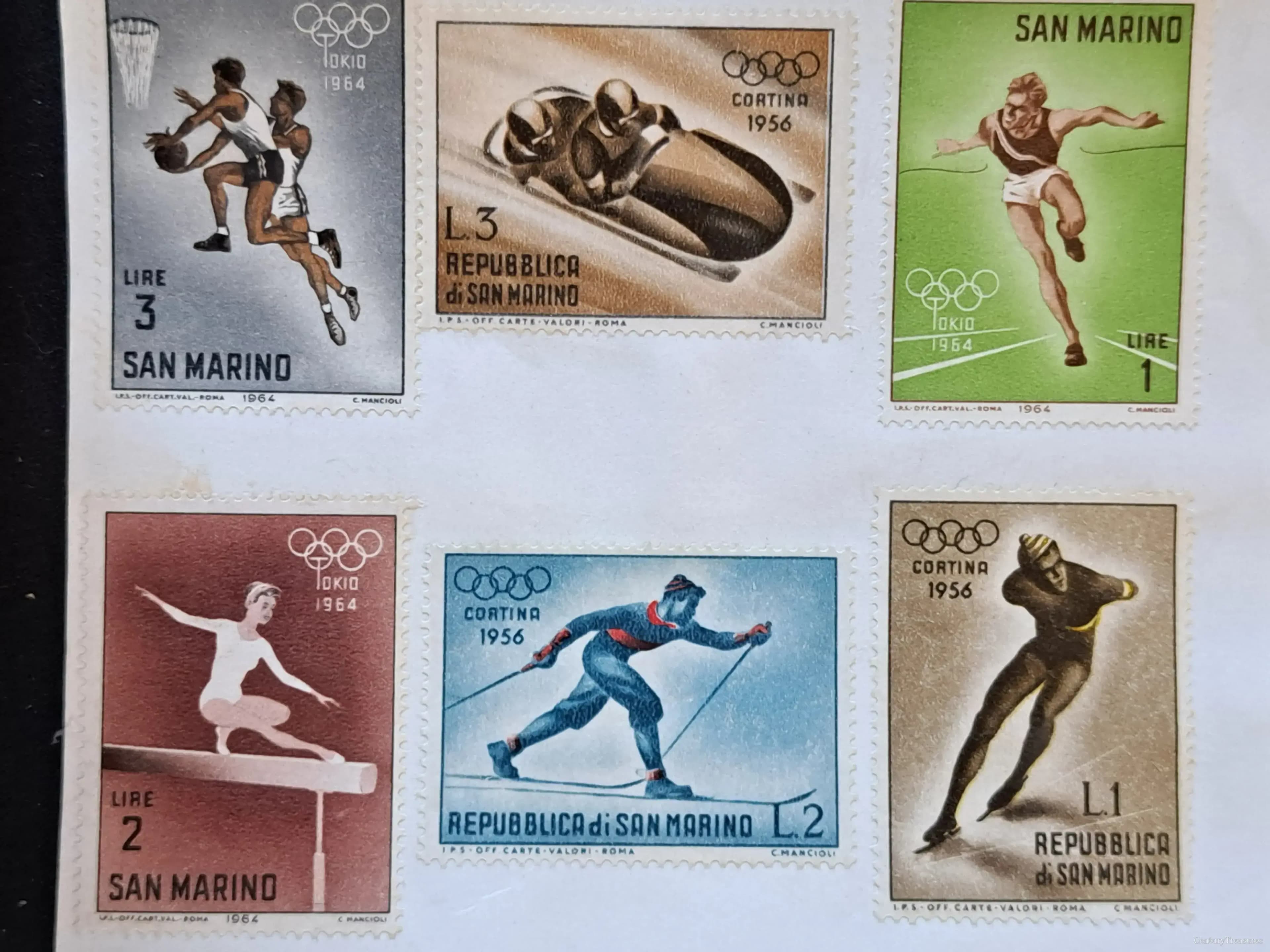San Marino Multi-Year Olympic Definitives Set