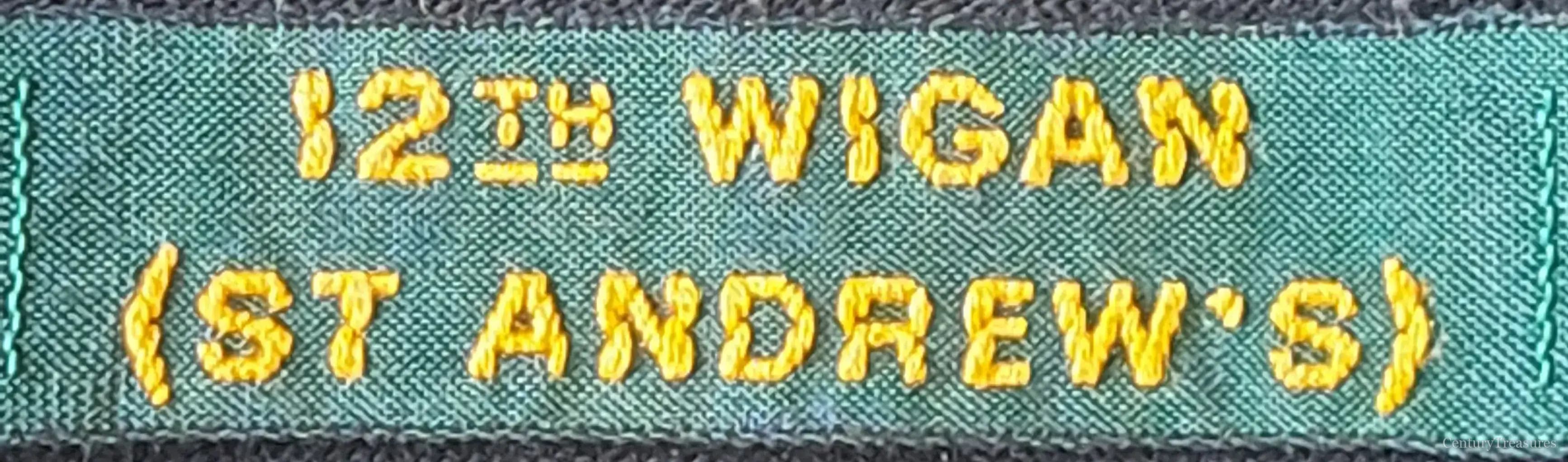12th Wigan (St Andrew's) Scout Group Name Tape