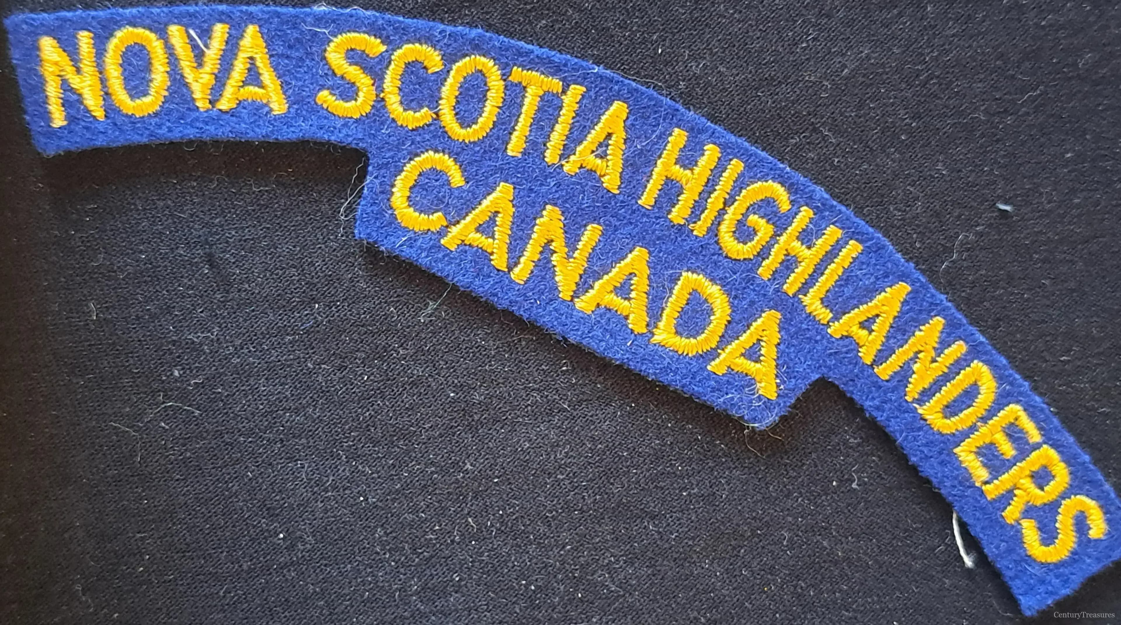Nova Scotia Highlanders Canada Shoulder Title