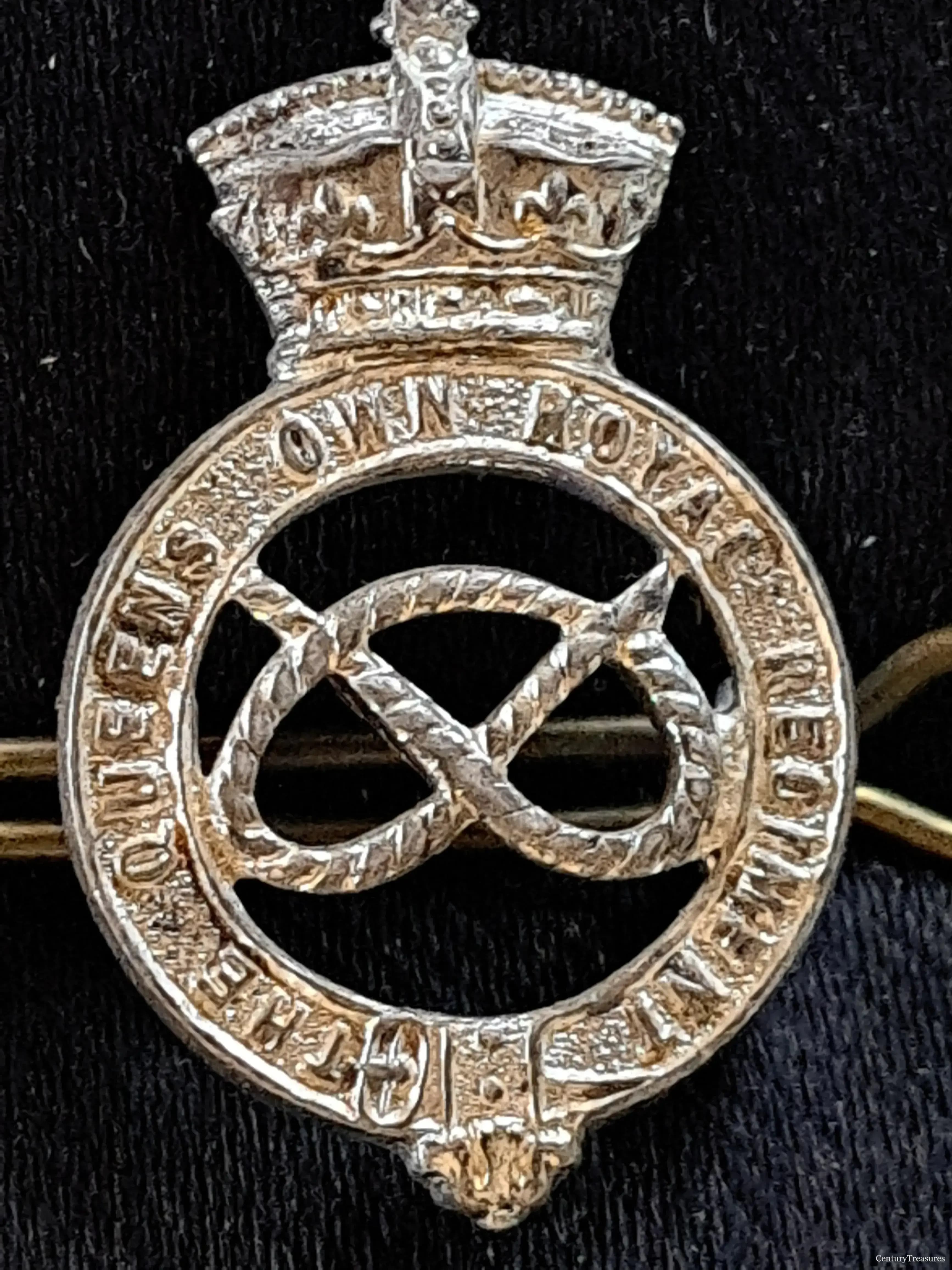 Staffordshire Yeomanry Jubilee Crown Collar Badge