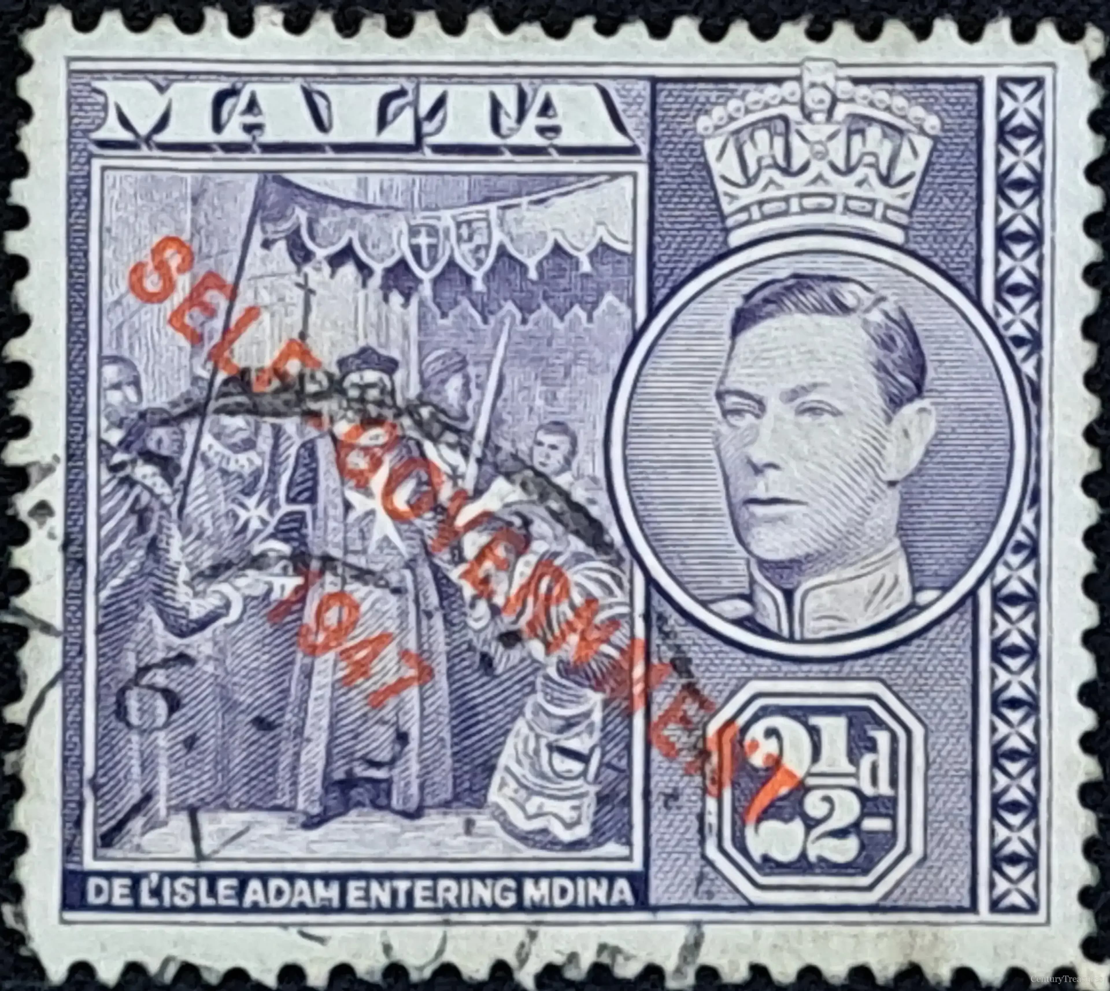 Malta King George VI Self-Government Overprint