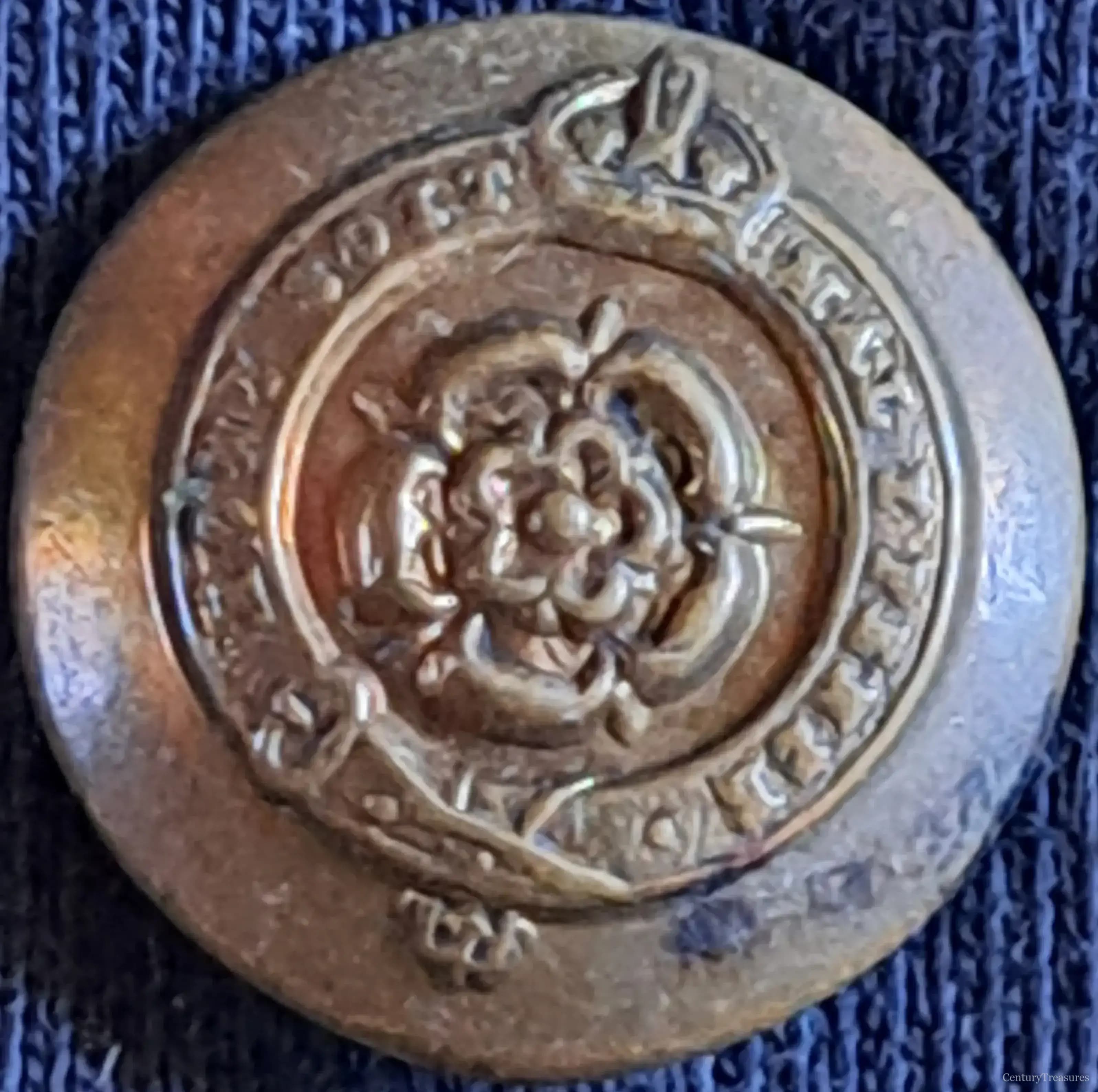 Royal Fusiliers Regiment Brass Tunic Button