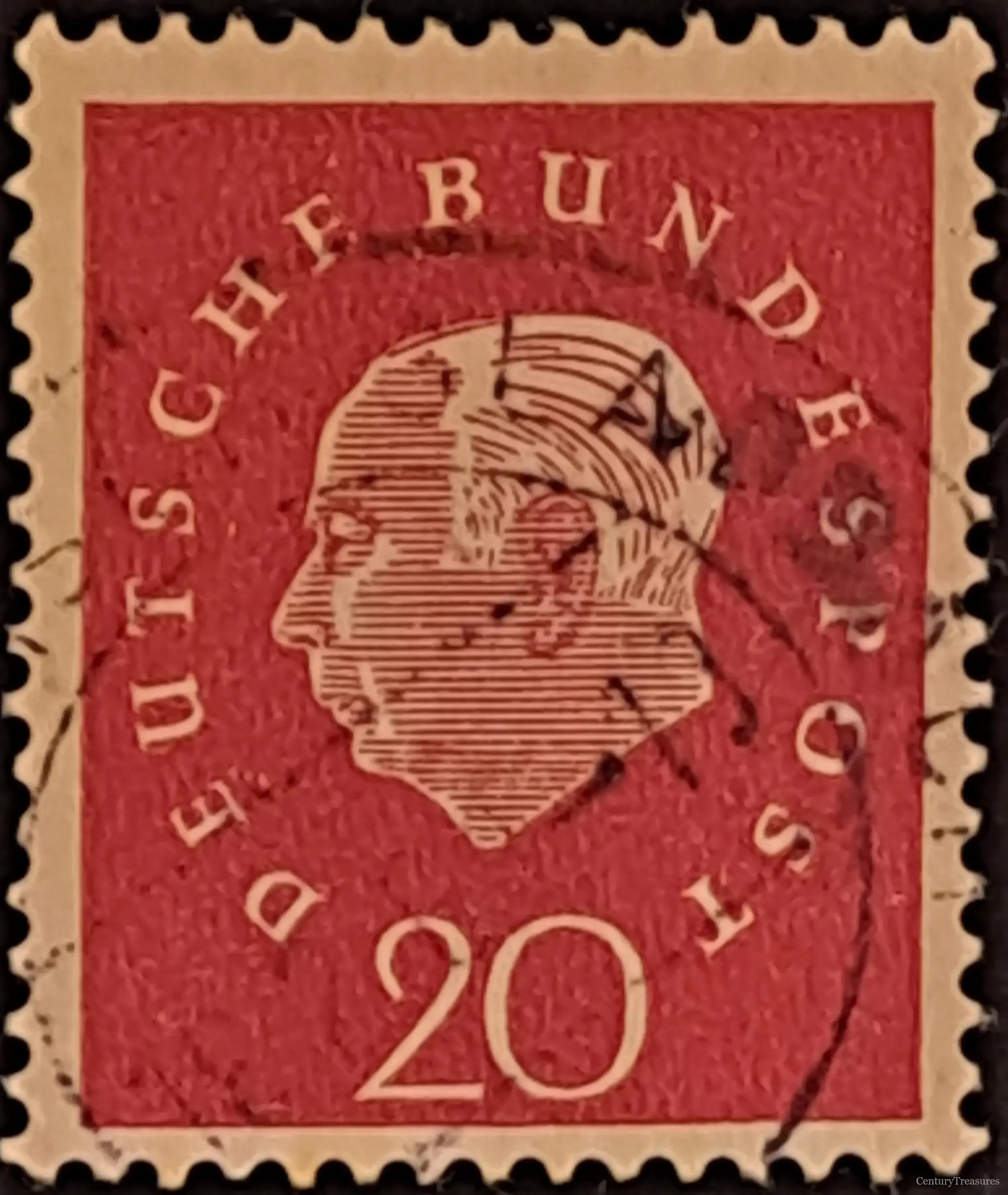 Post-War West German Heuss Definitive
