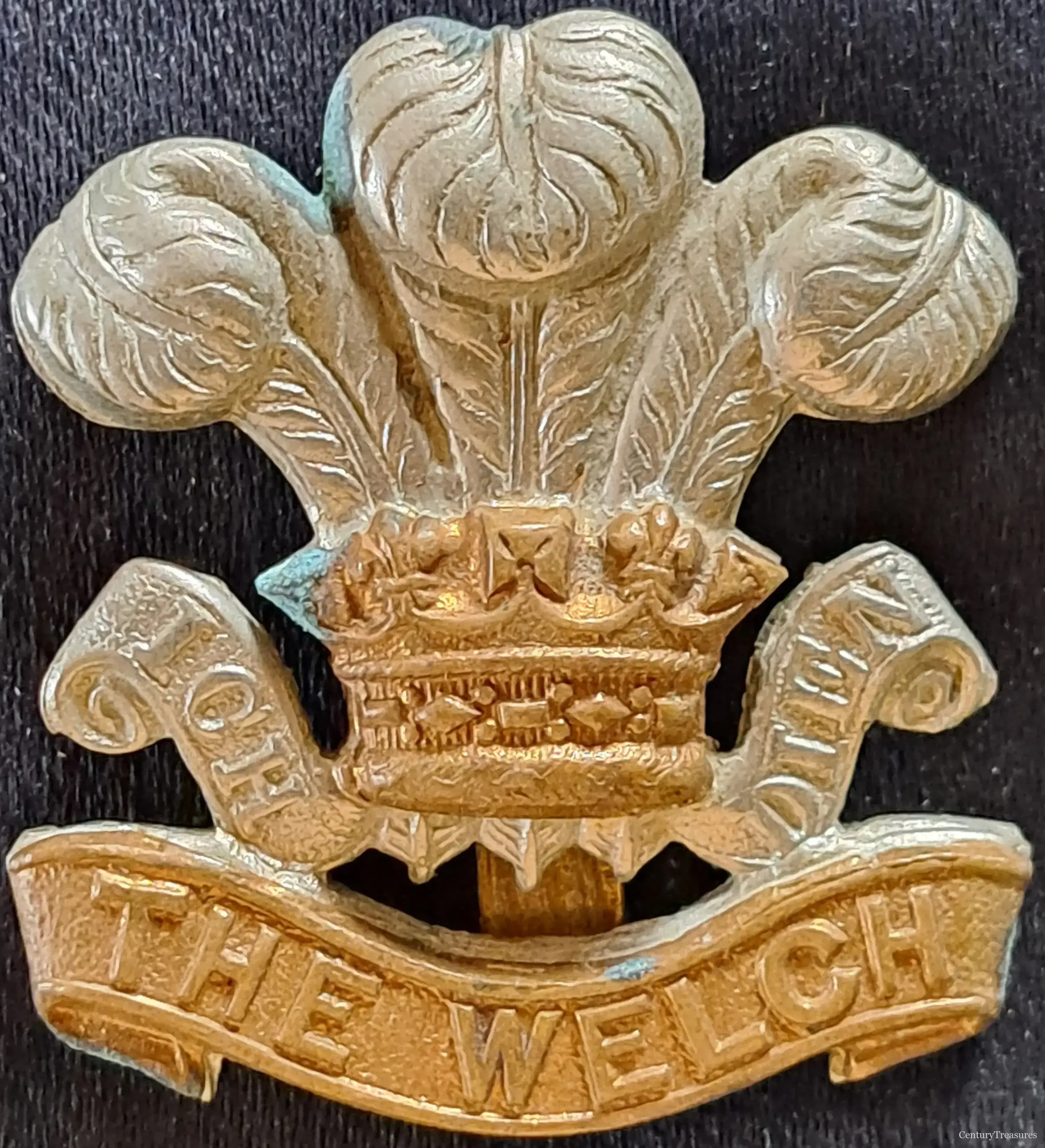 Welch Regiment Bi-Metal Cap Badge