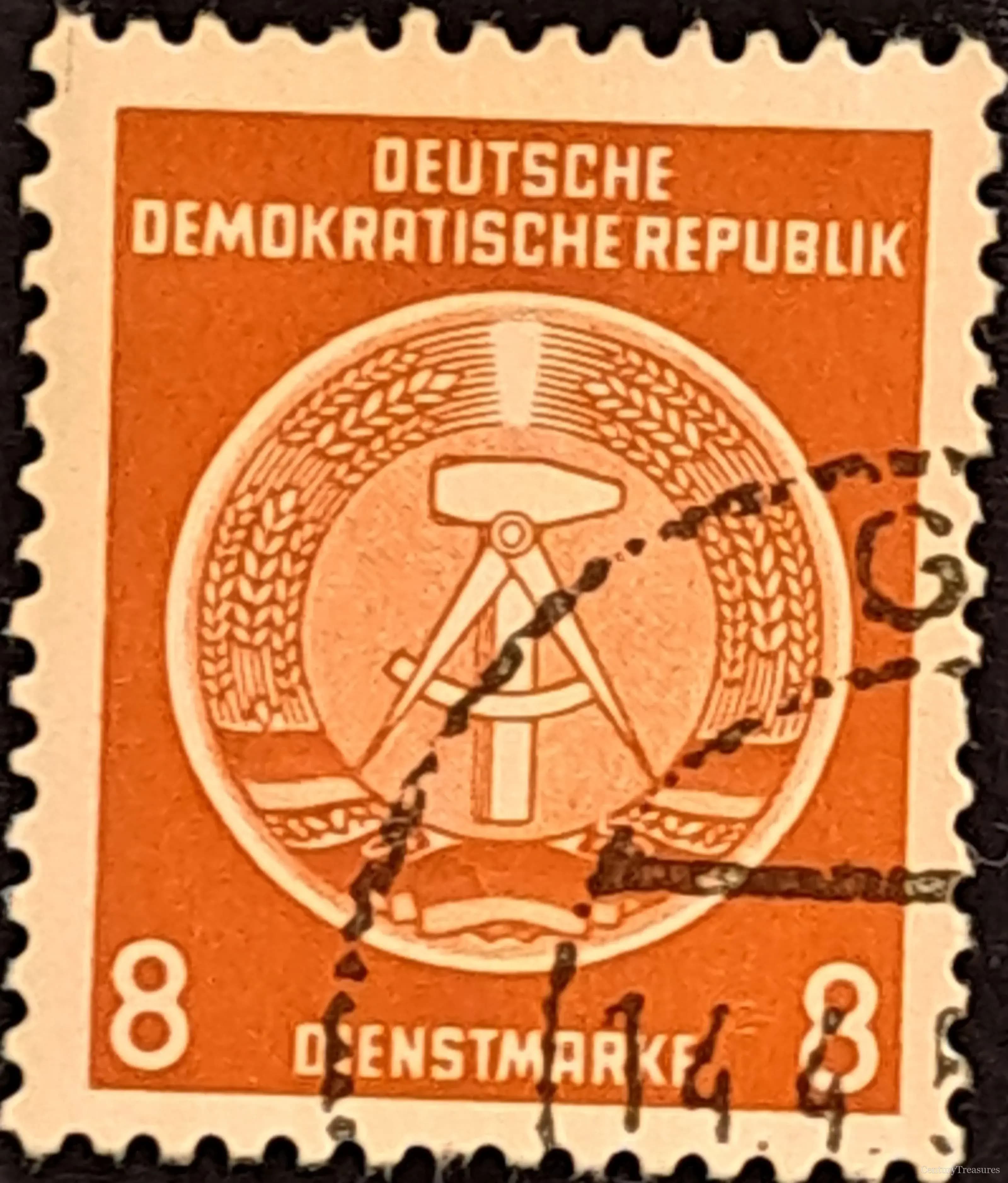 East German (DDR) Official Service Stamp