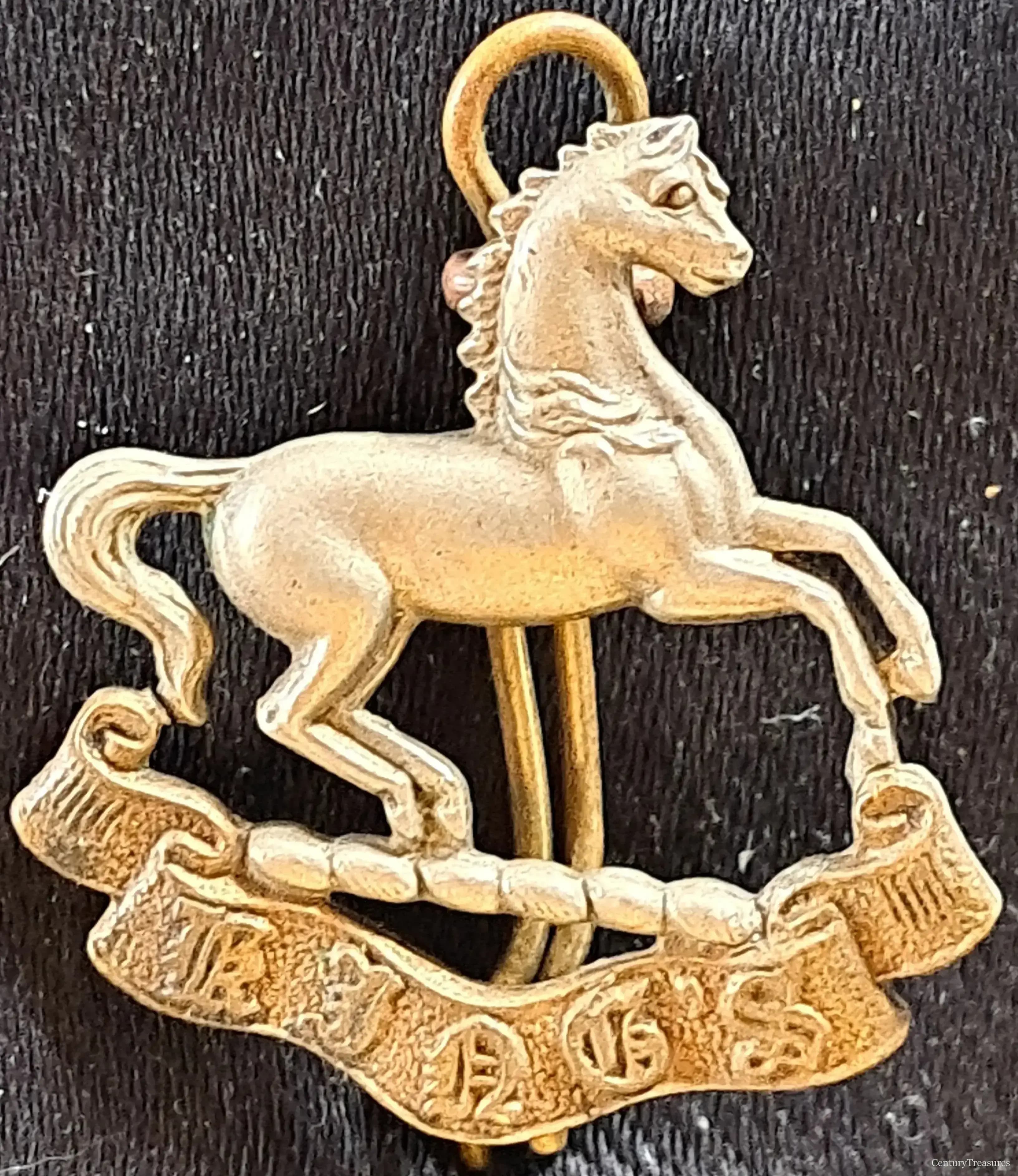 King's Regiment Liverpool Bi-Metal Collar Badge