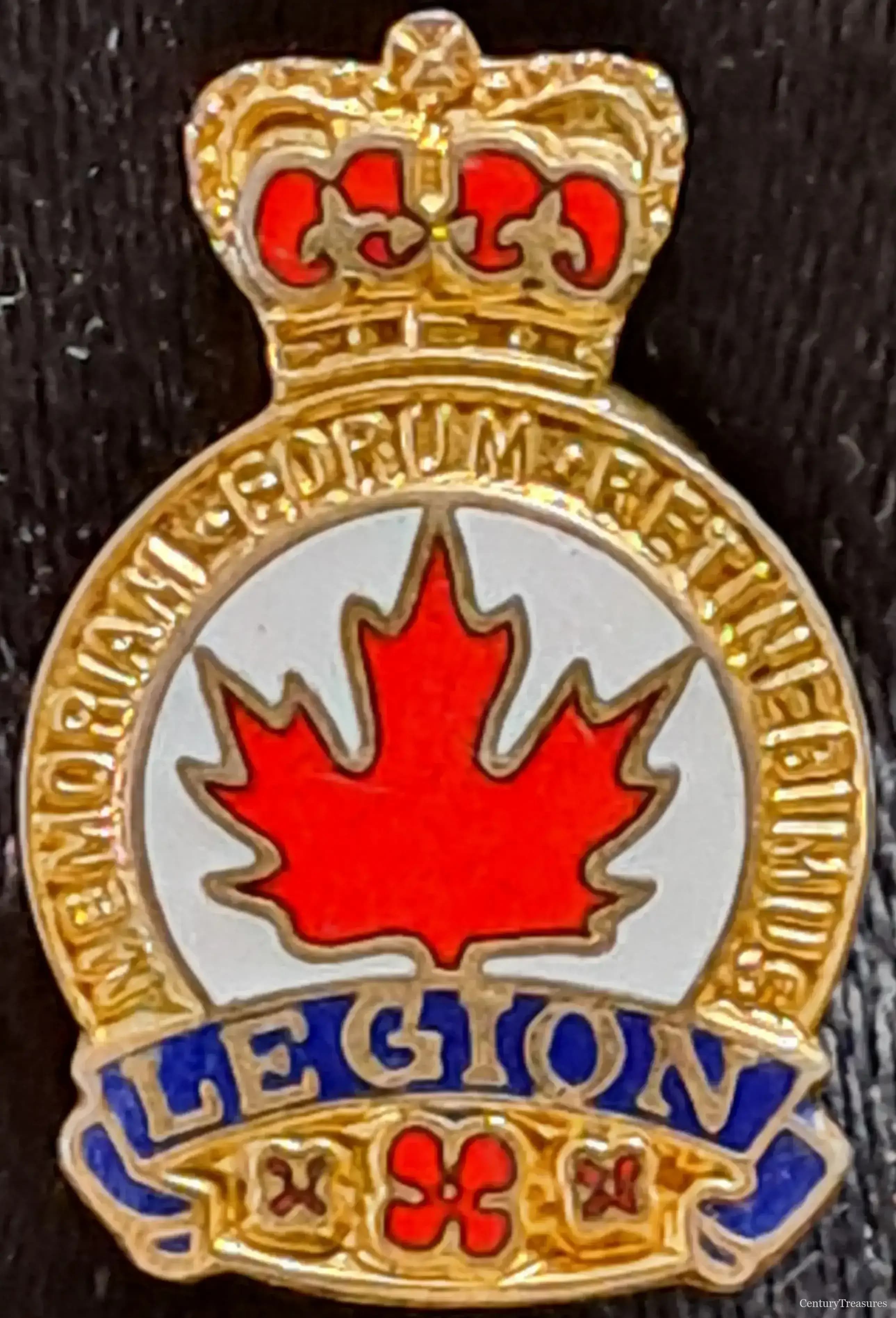 Royal Canadian Legion Enamel Lapel Pin