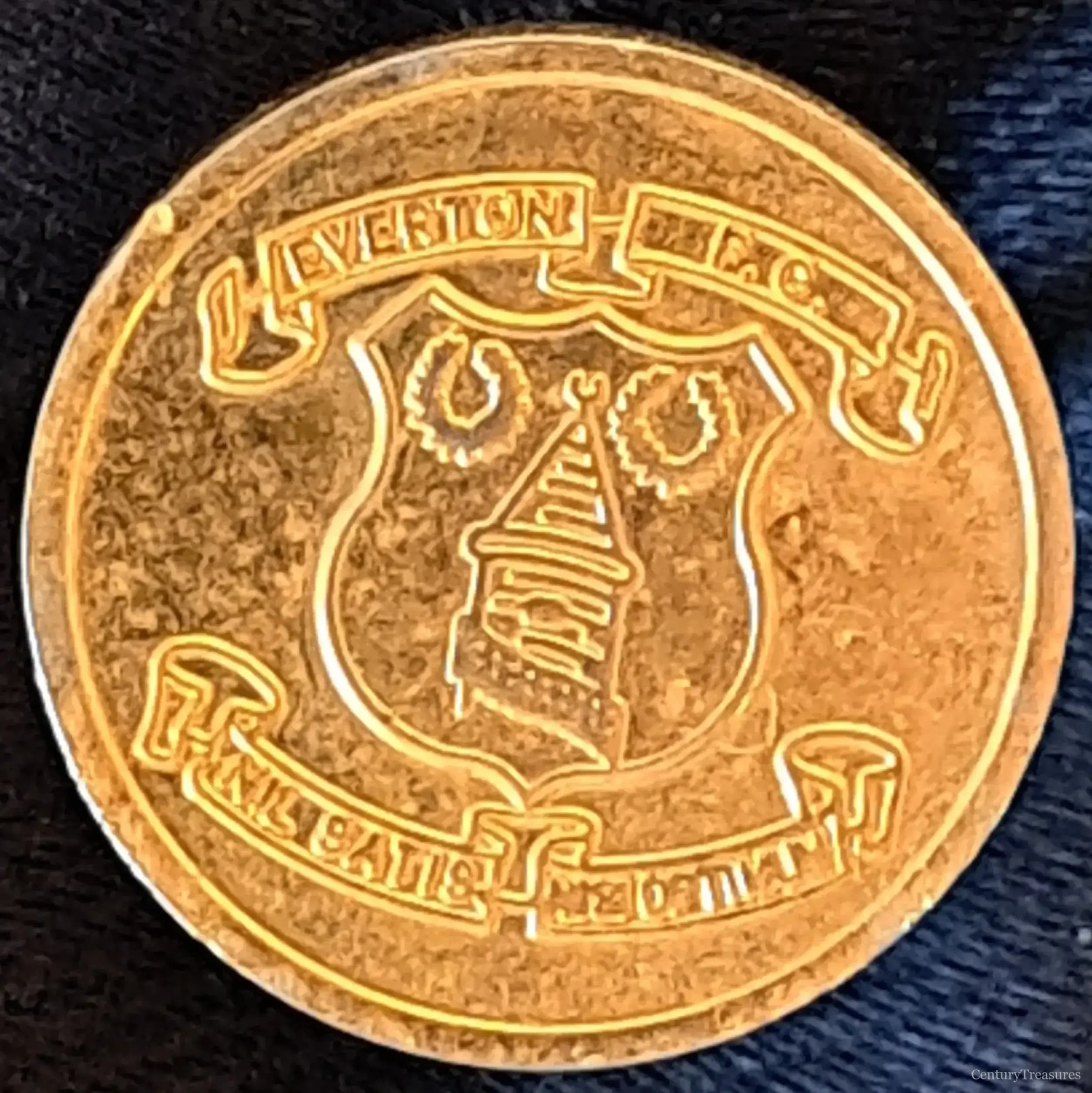 Vintage Everton F.C. Brass Blazer Button Pair
