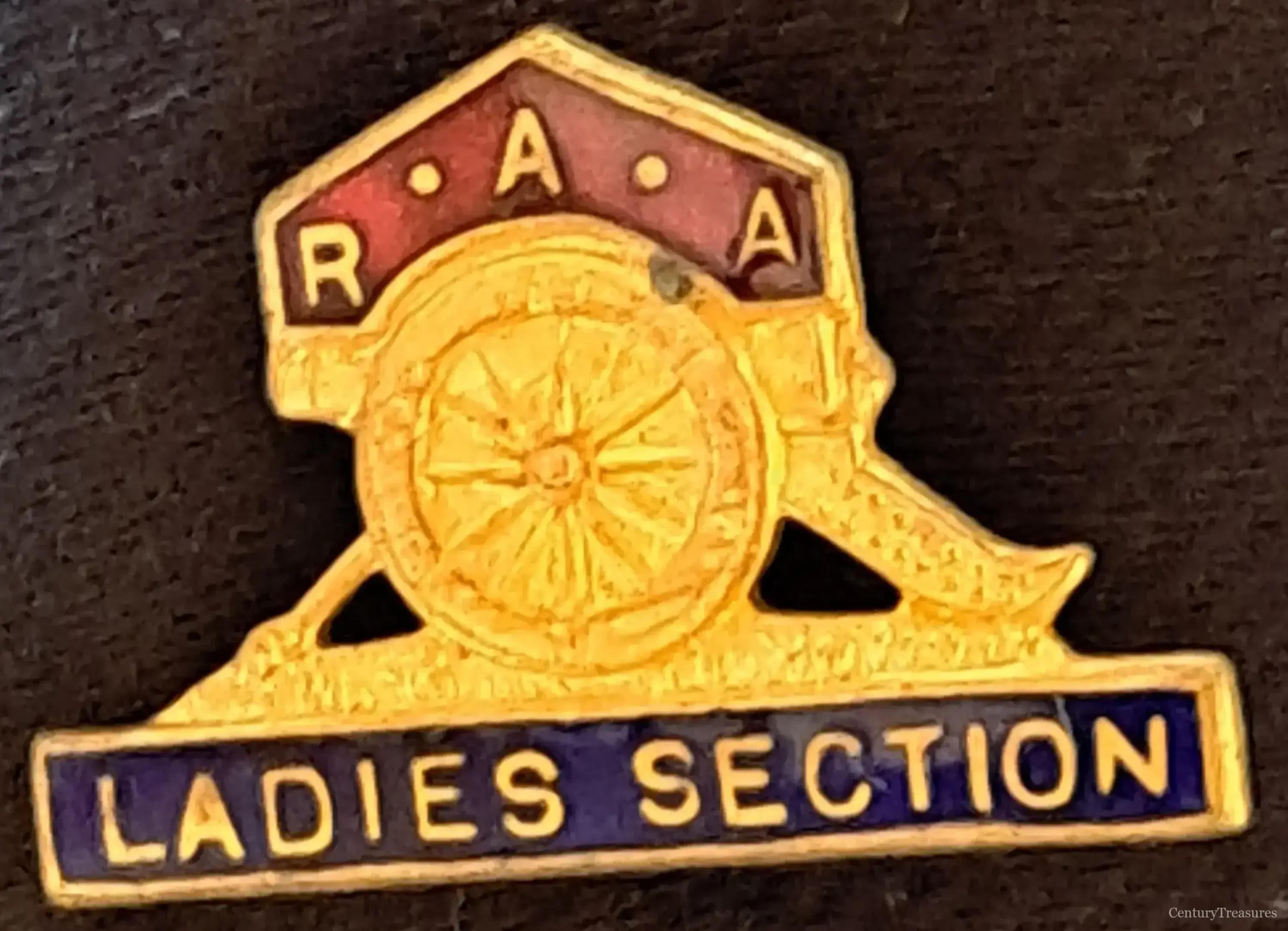 Royal Artillery Association Ladies Section Enamel Pin