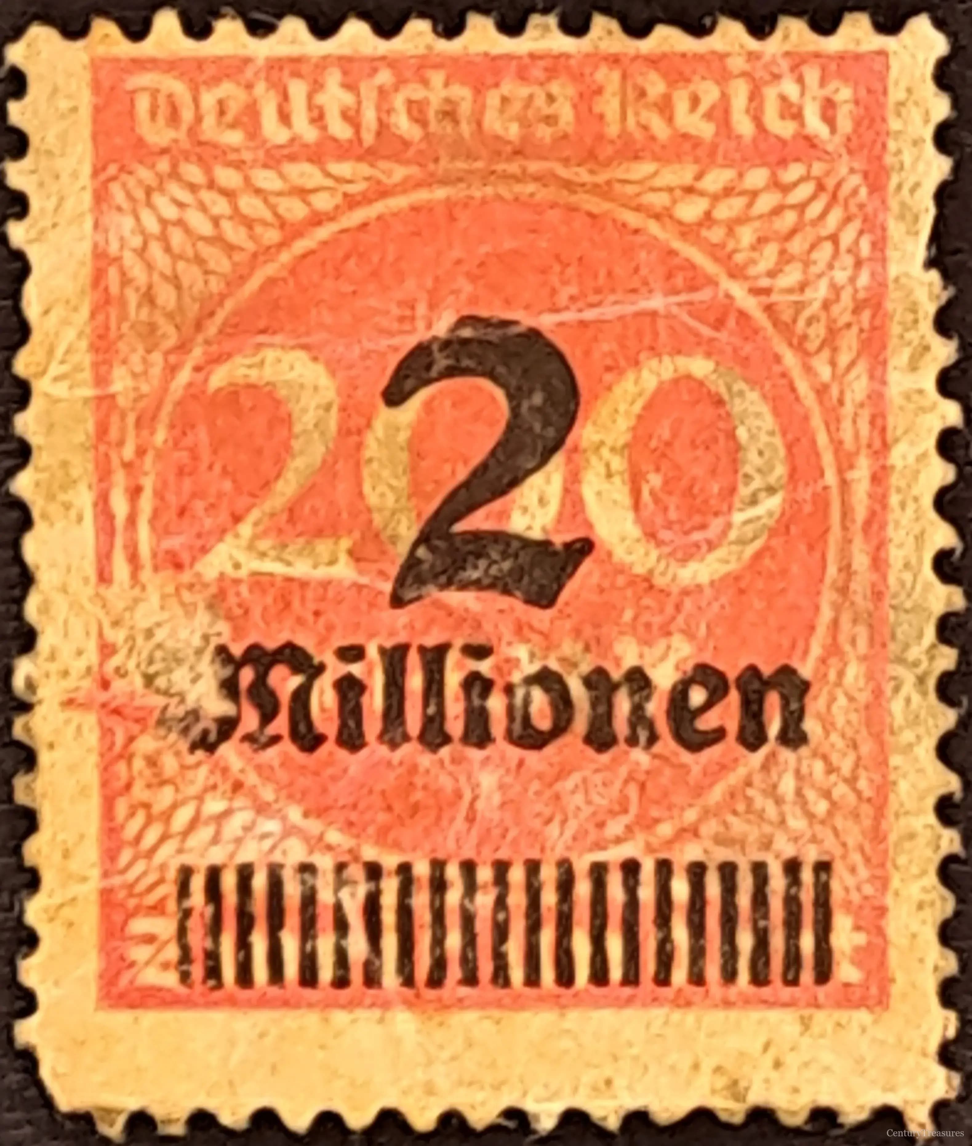 Weimar Republic Hyperinflation 2 million over 200
