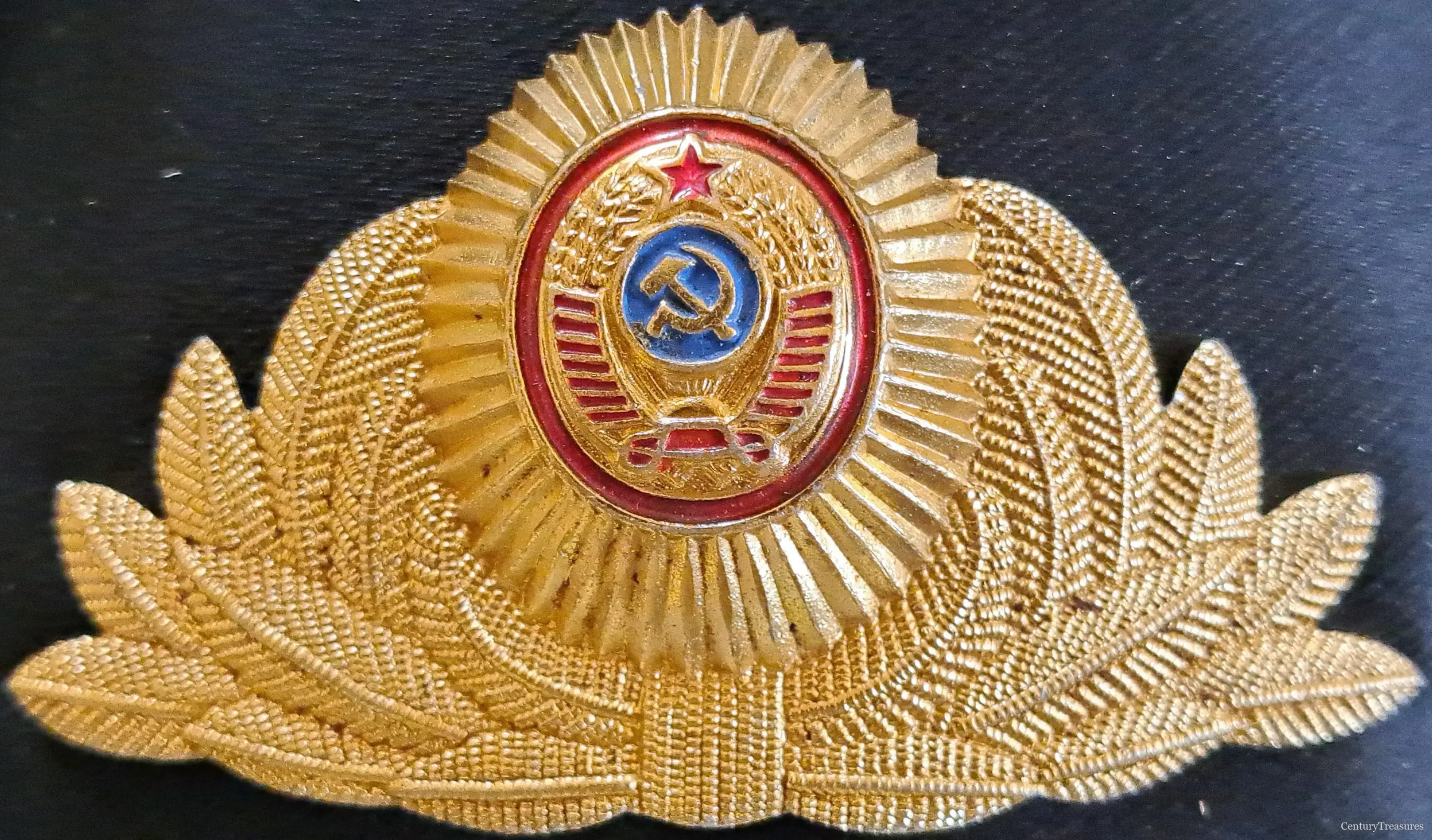 Soviet Union Militsiya Officer’s Cap Badge