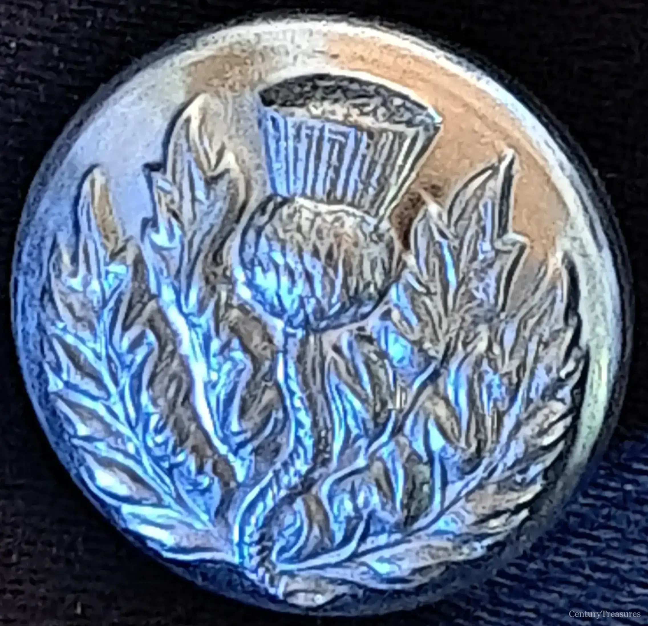 Scottish Thistle Uniform Button