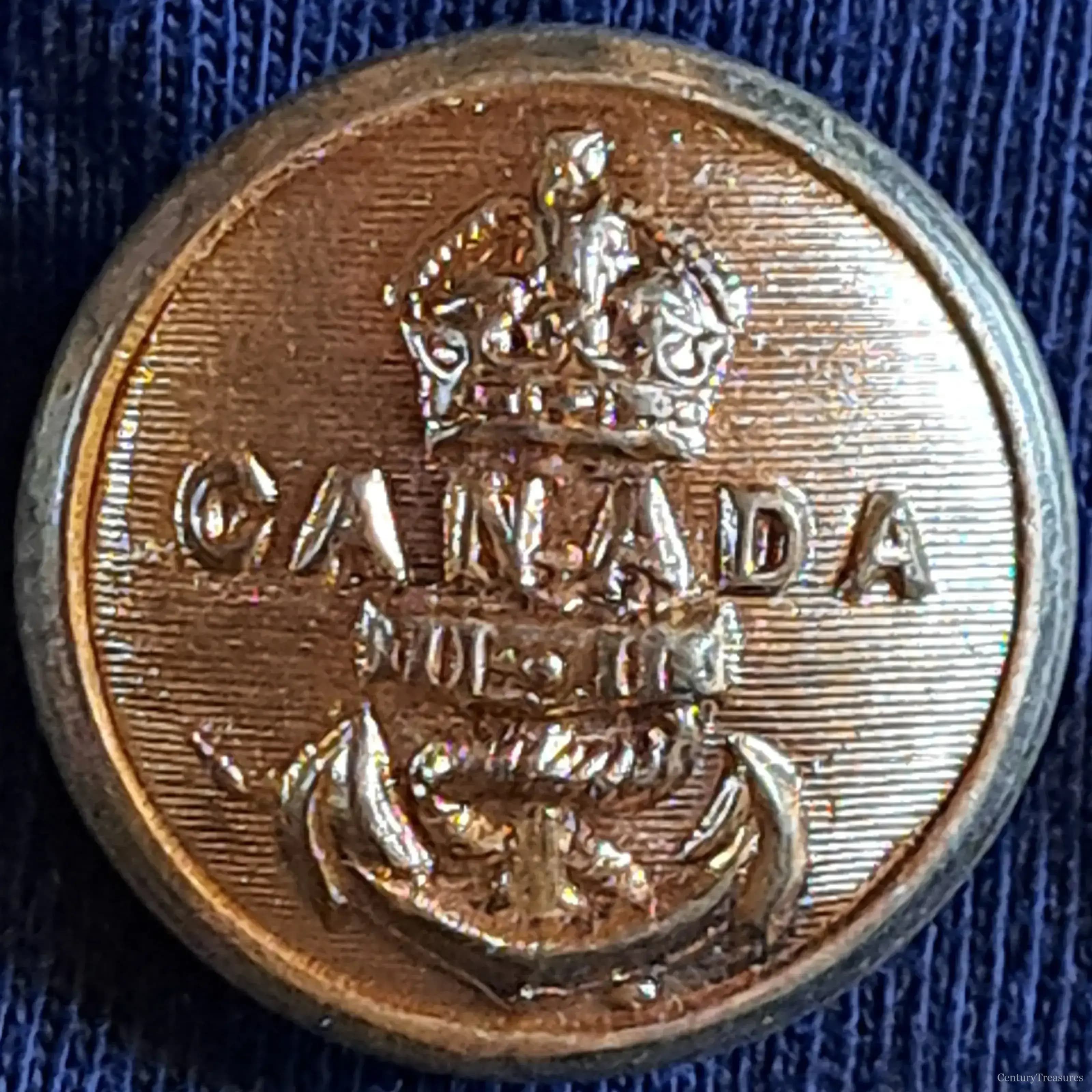 Royal Canadian Navy Button