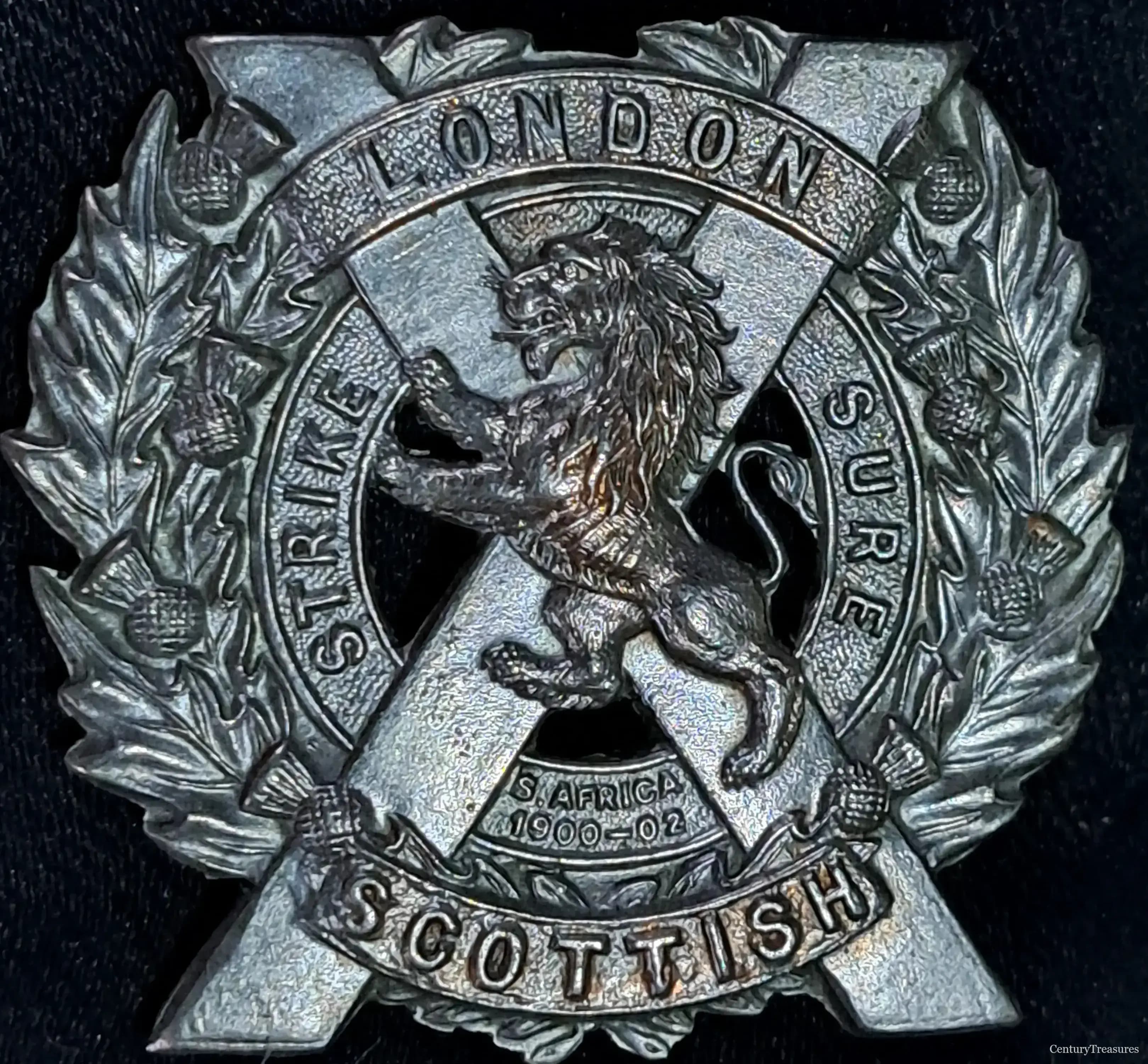 London Scottish Strike Sure Cap Badge