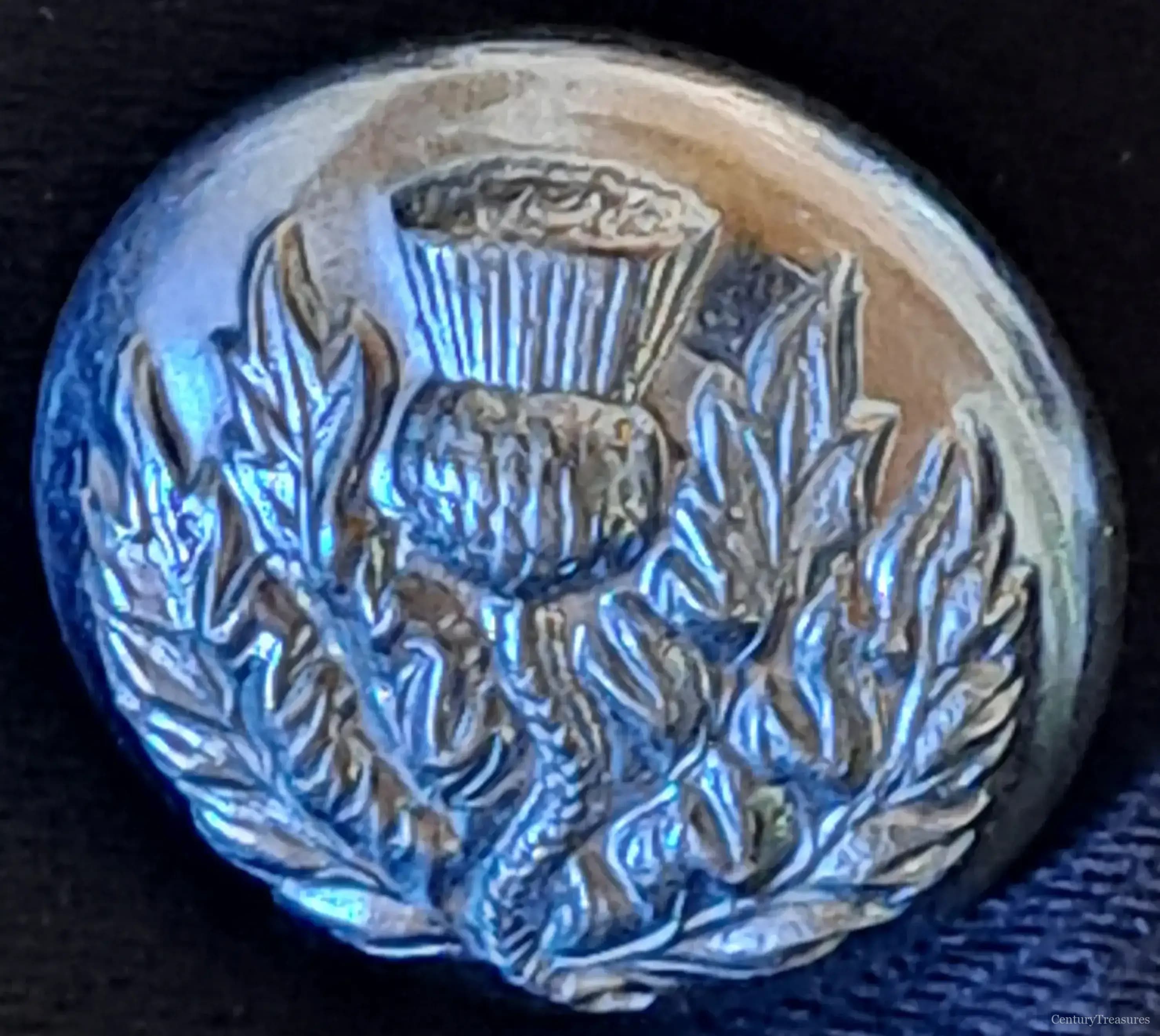 Scottish Thistle Uniform Button