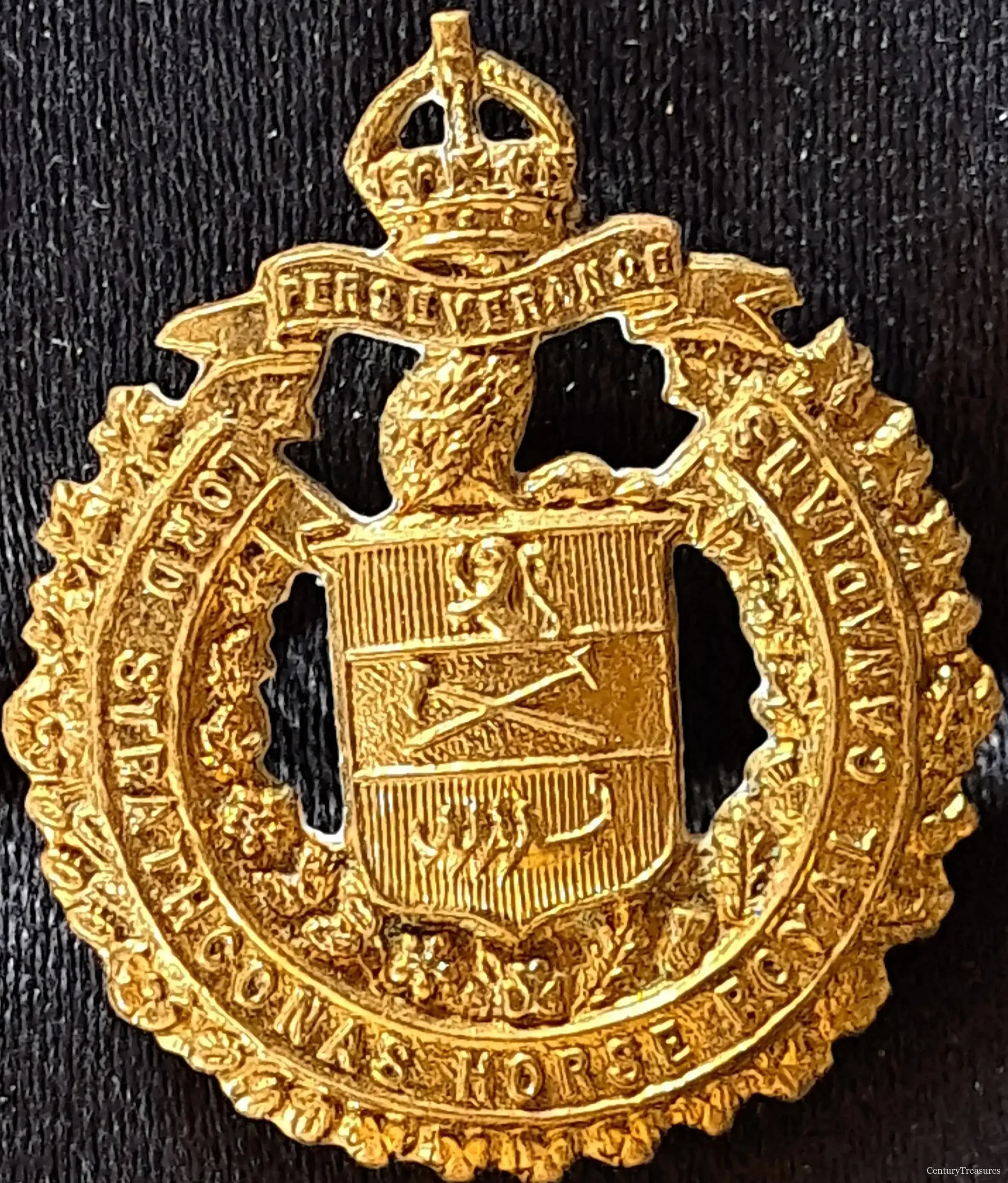 Canadian Cavalry Lord Strathcona's Horse Collar Badge