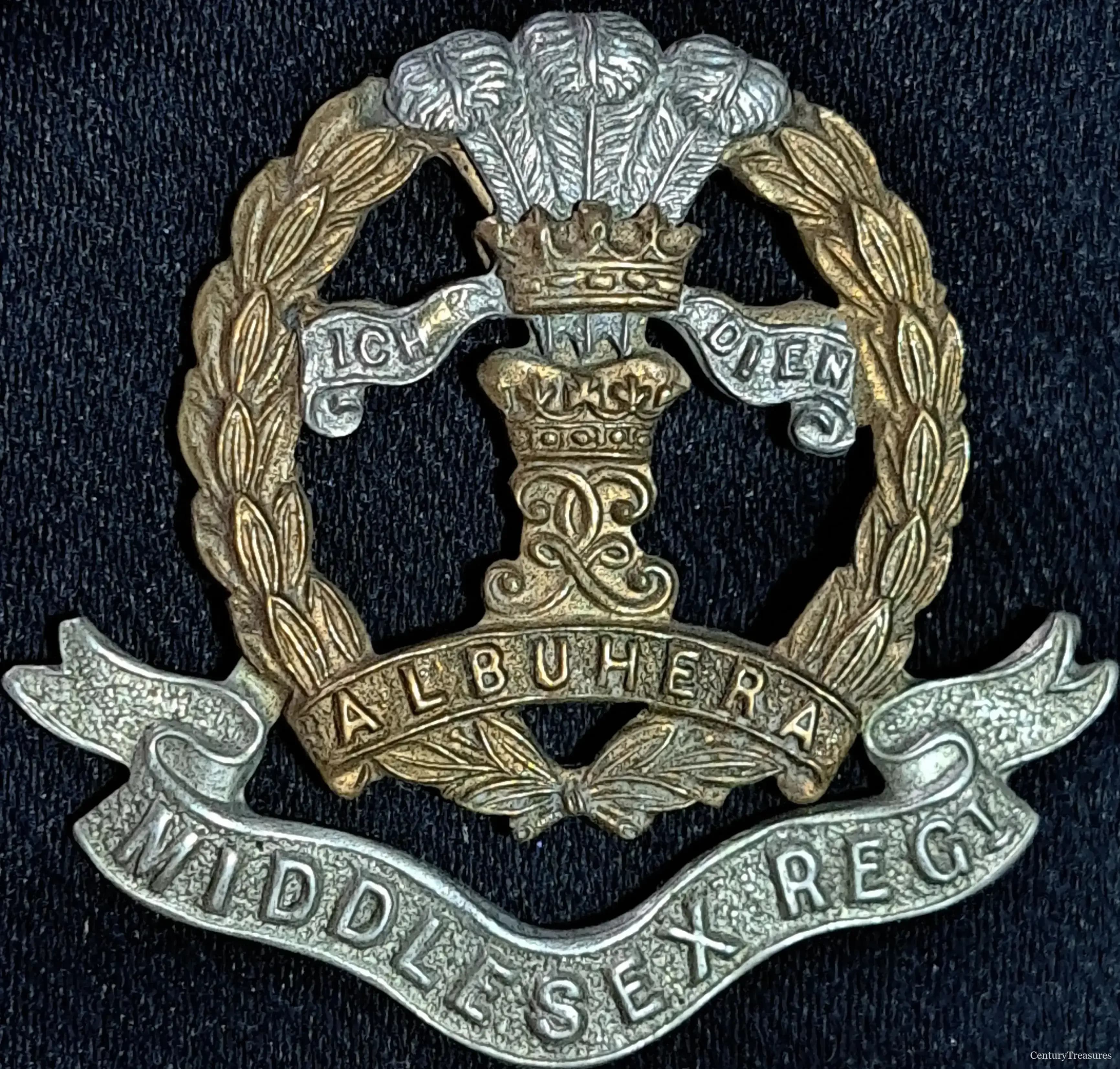 Middlesex Regiment Bi-Metal Cap Badge