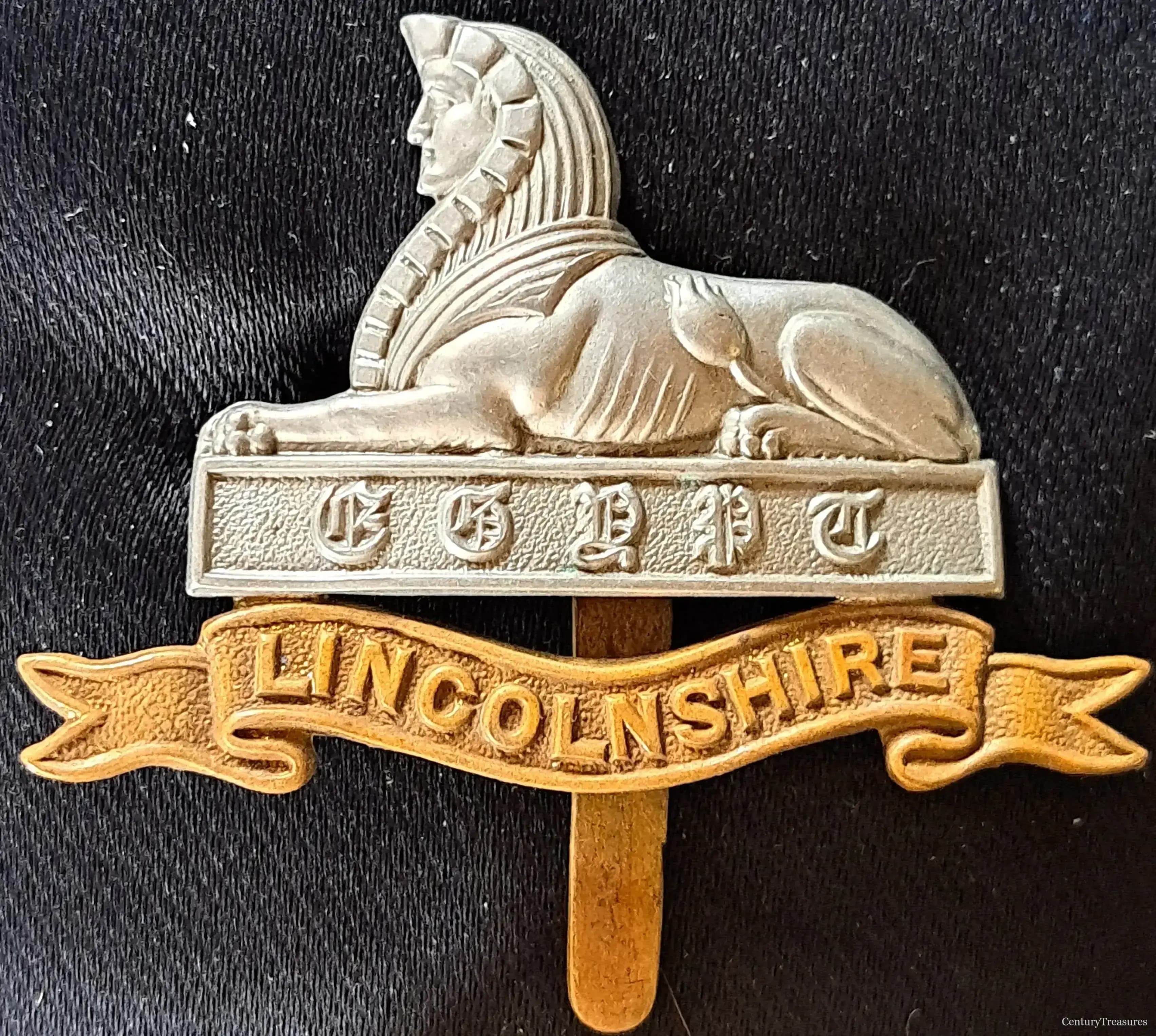 Lincolnshire Regiment Bi-Metal Cap Badge