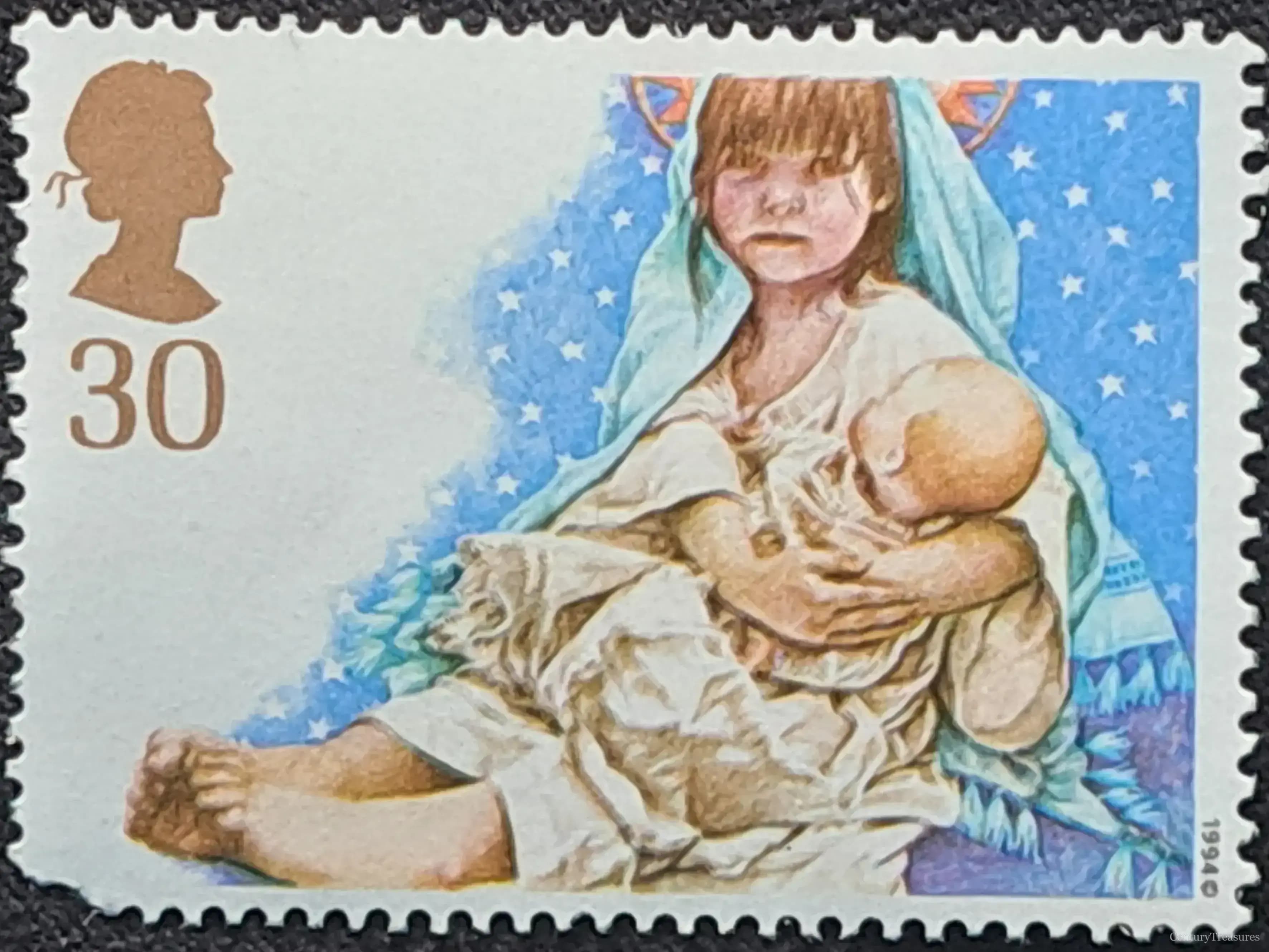 British Christmas Madonna and Child