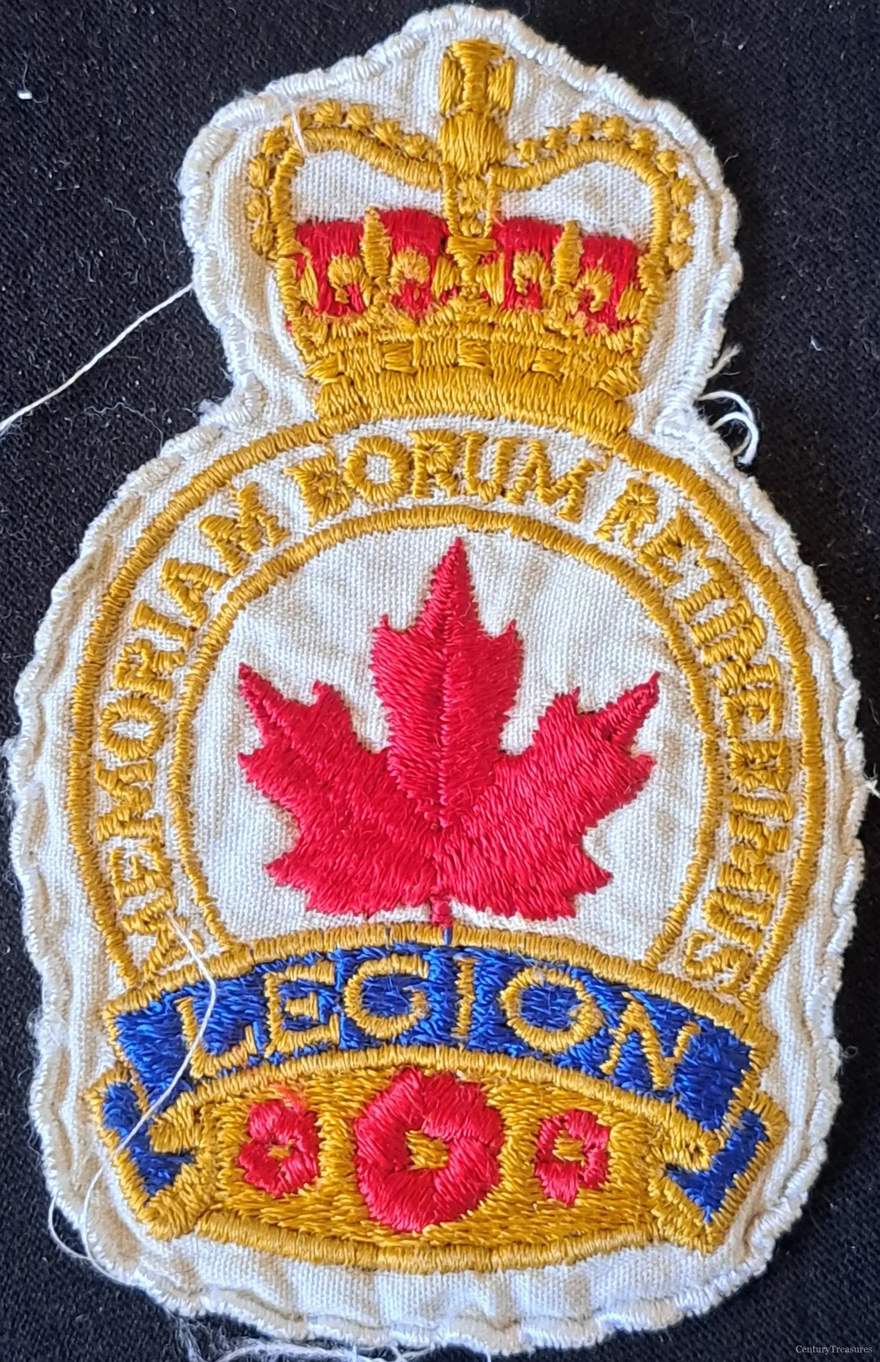 Royal Canadian Legion Queen's Crown Blazer Patch