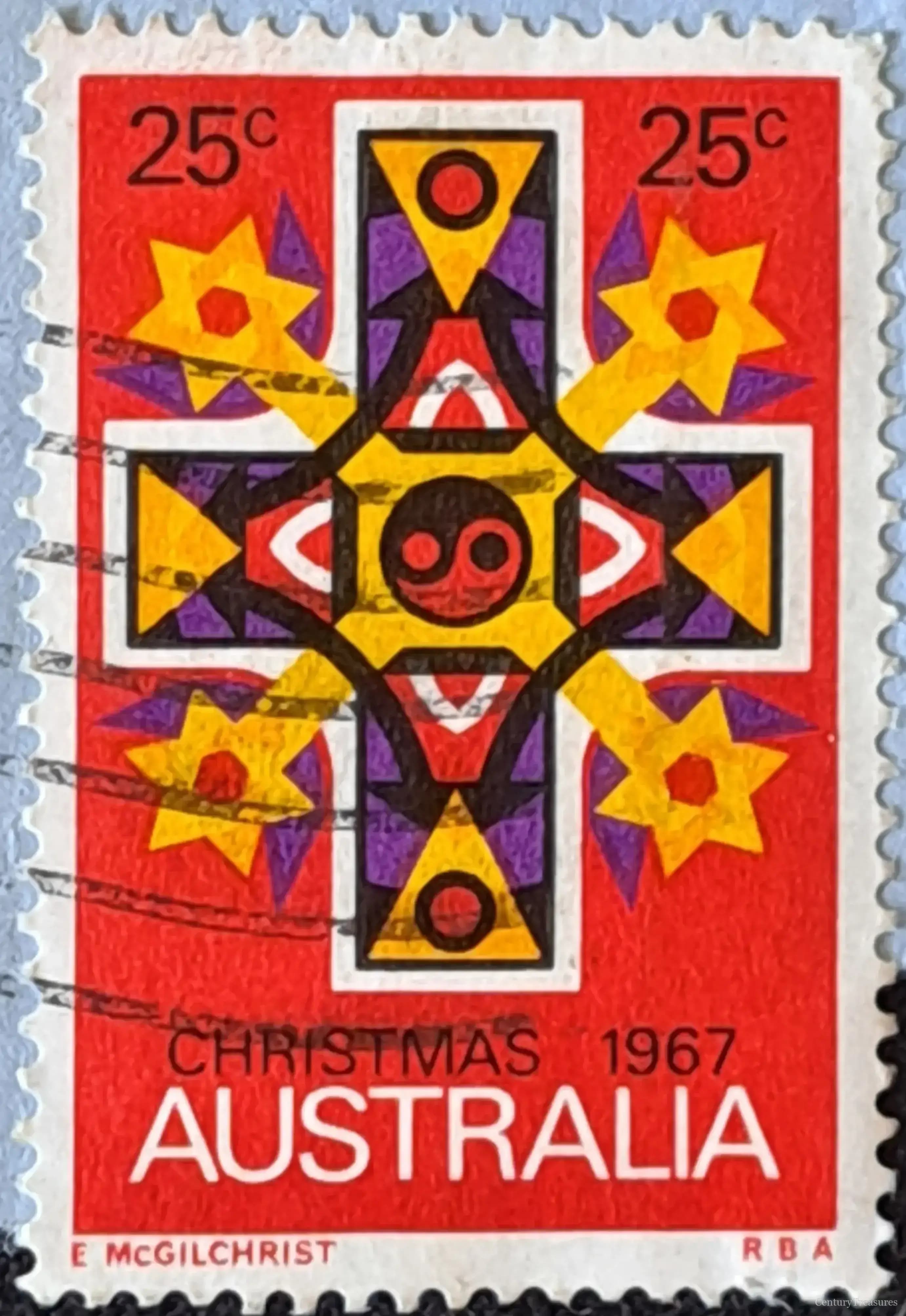 Australia Christmas Decorative Cross
