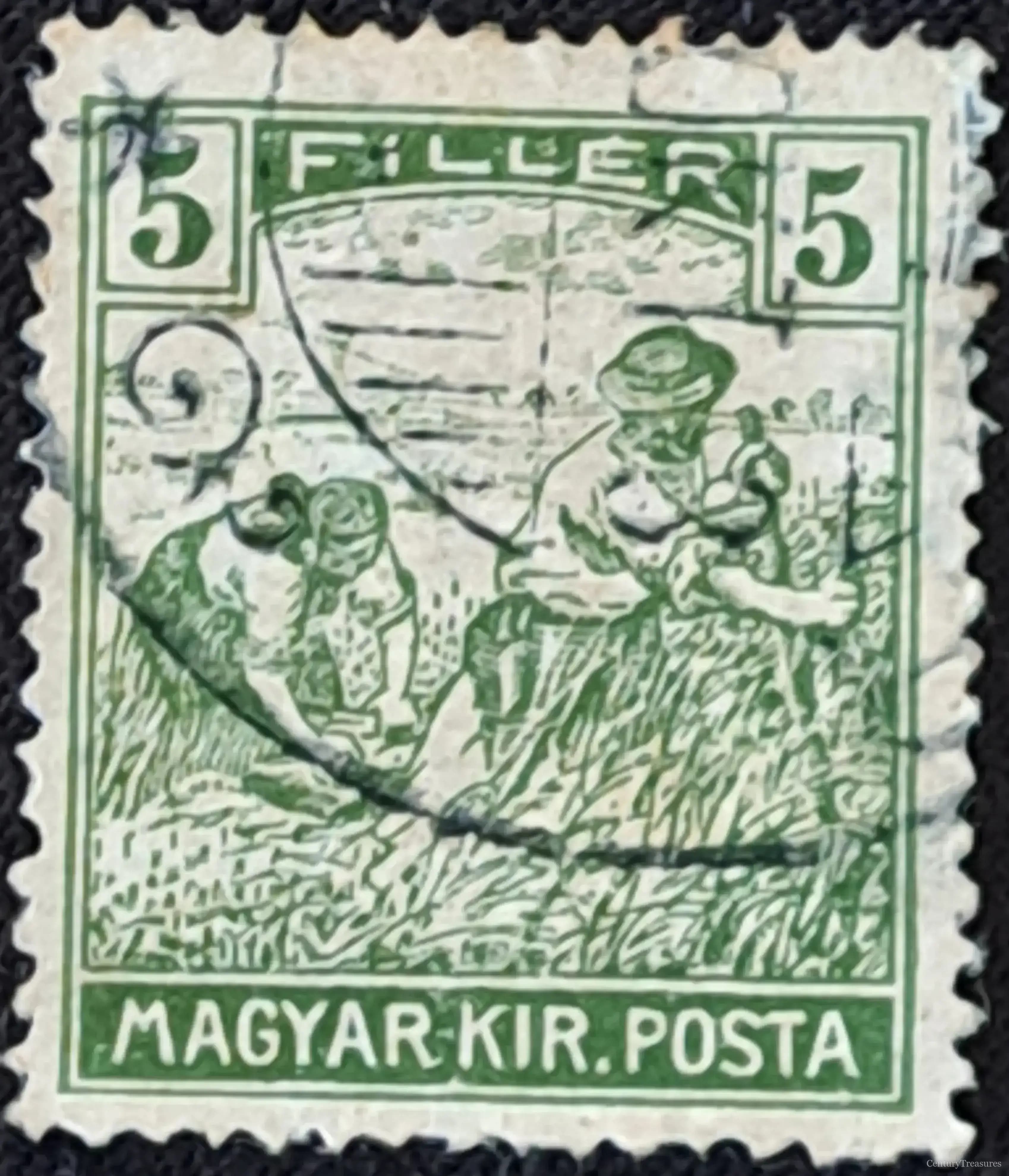 Kingdom of Hungary Green Harvester Definitive