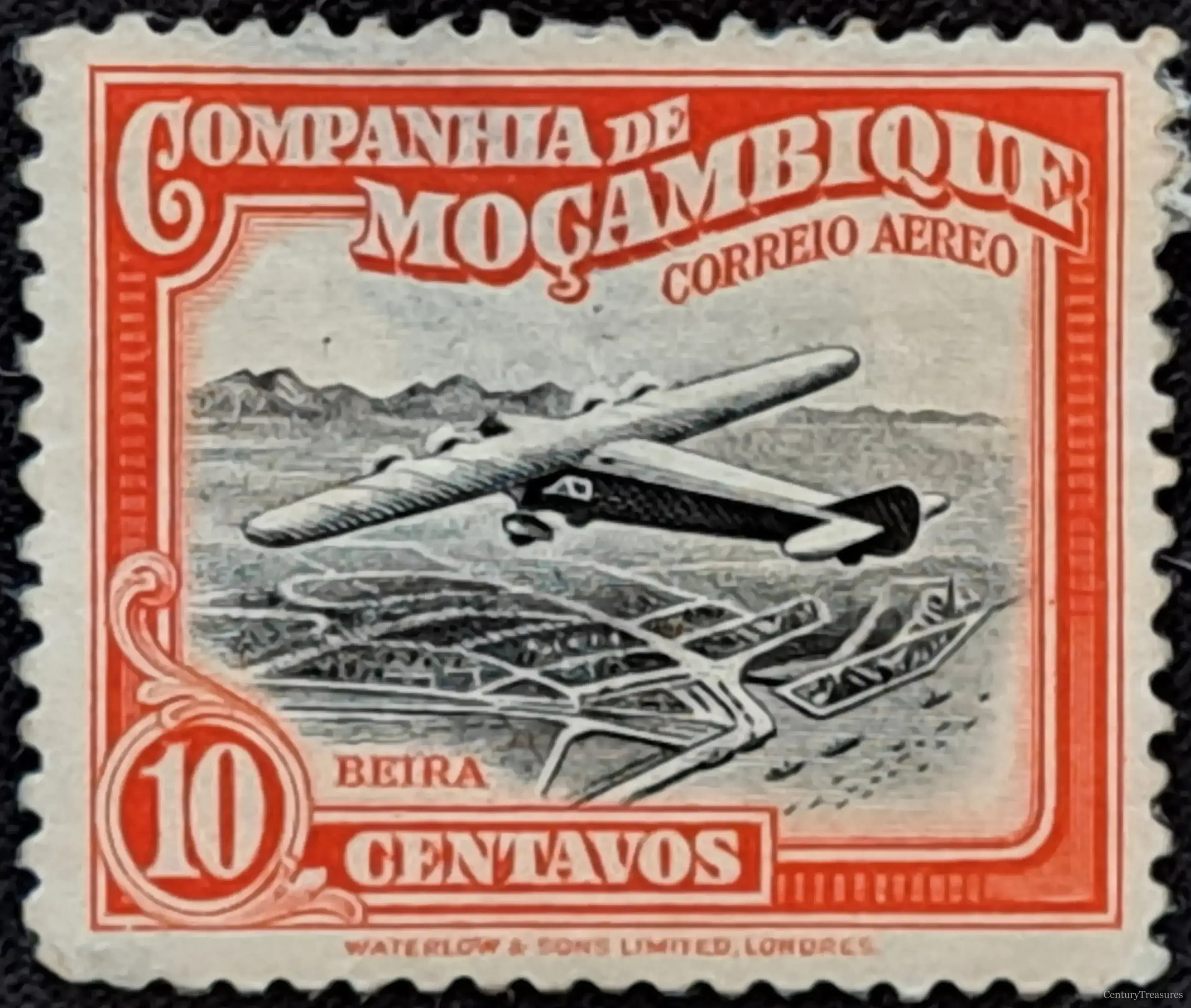 Mozambique Company Aviation Over Beira Airmail