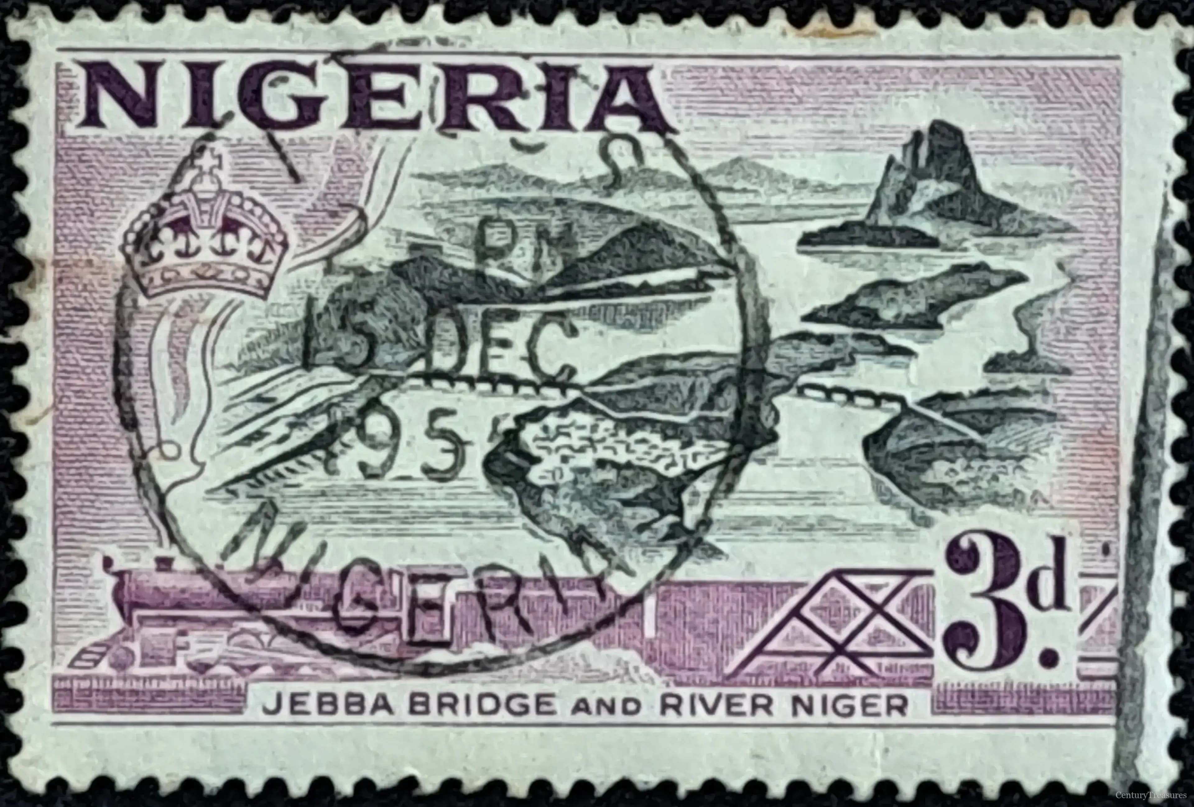 Colonial Nigeria Jebba Bridge and River Niger