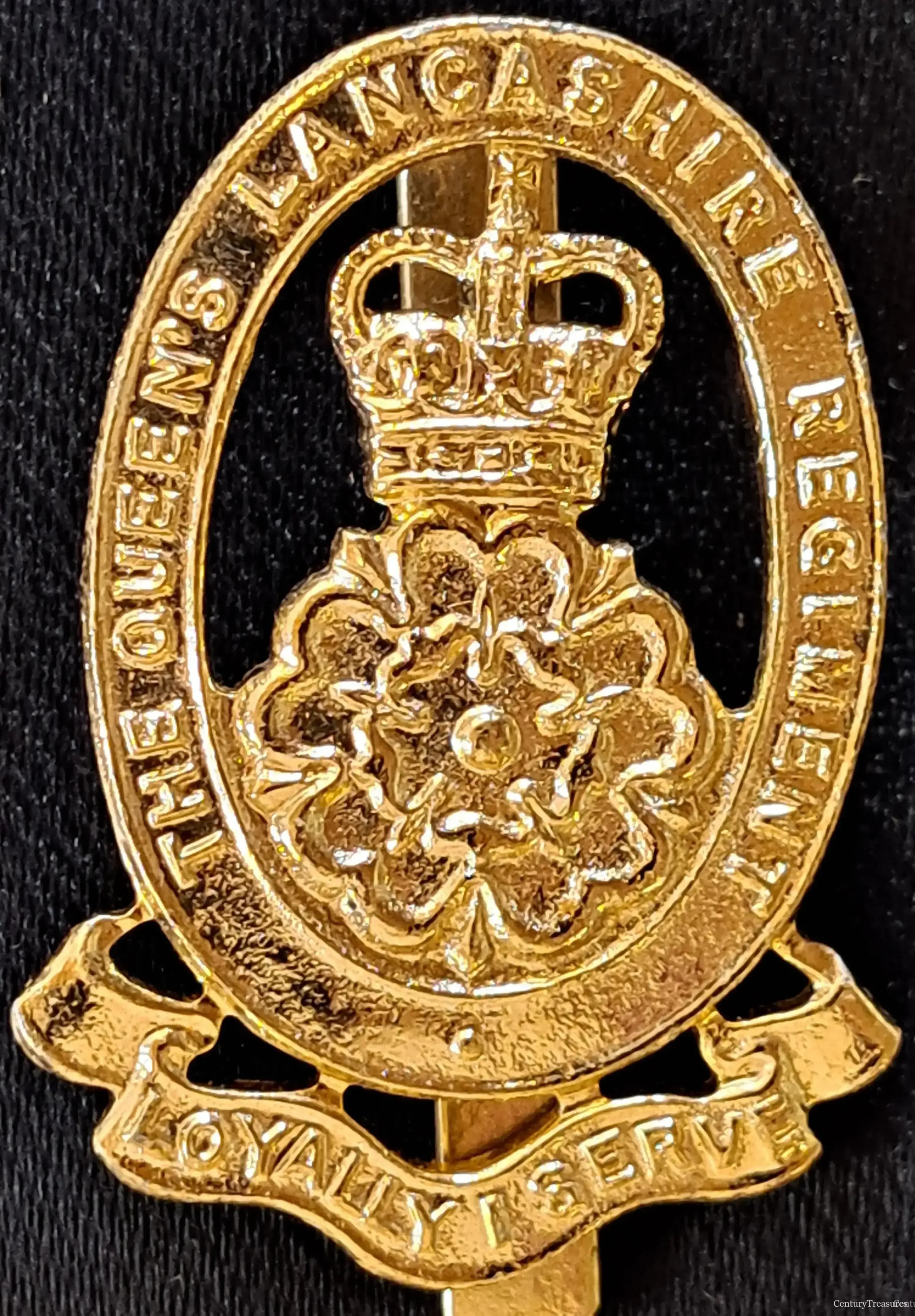The Queen's Lancashire Regiment Anodized Cap Badge