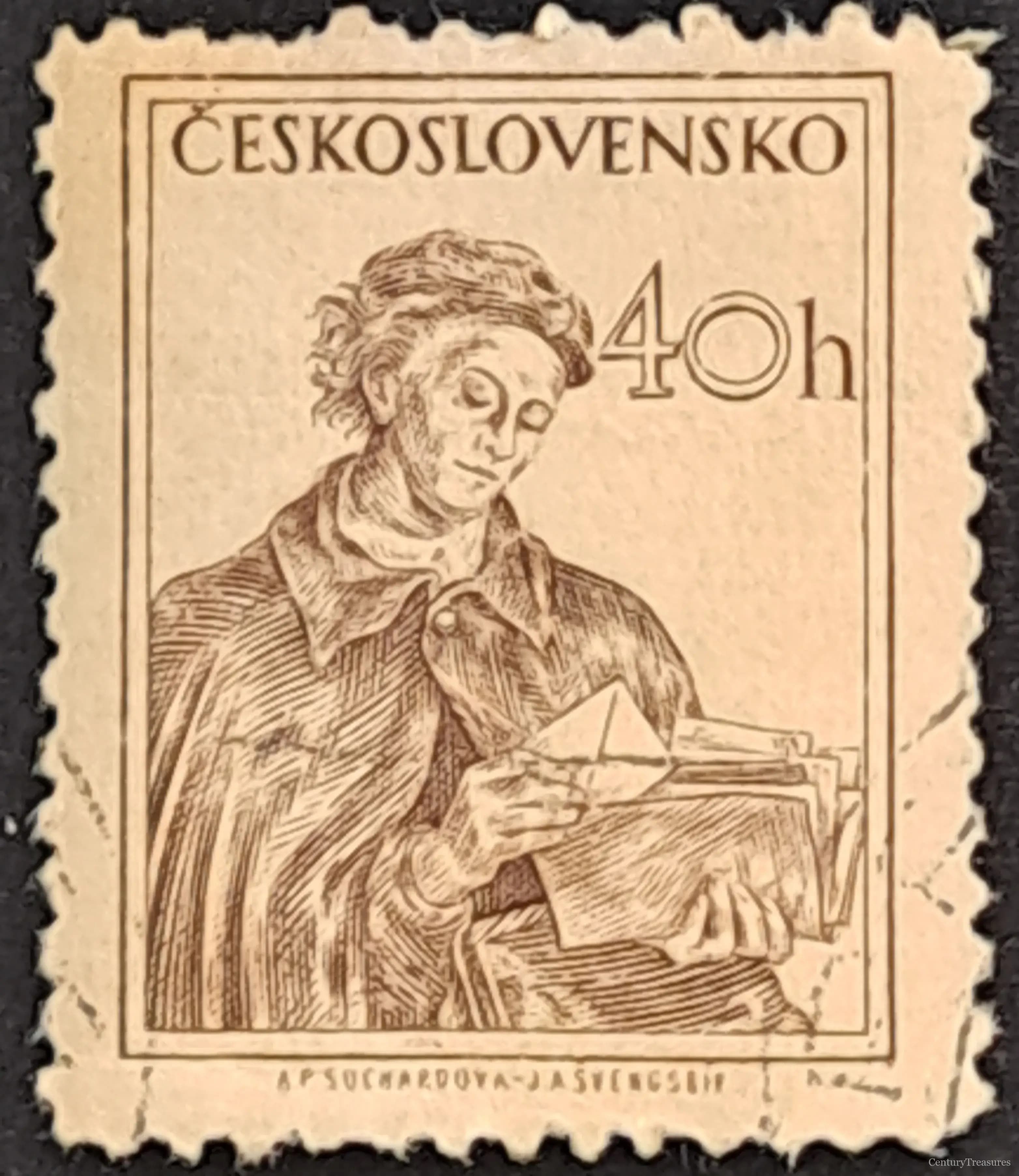 Czechoslovakia's Postal Carrier Tribute
