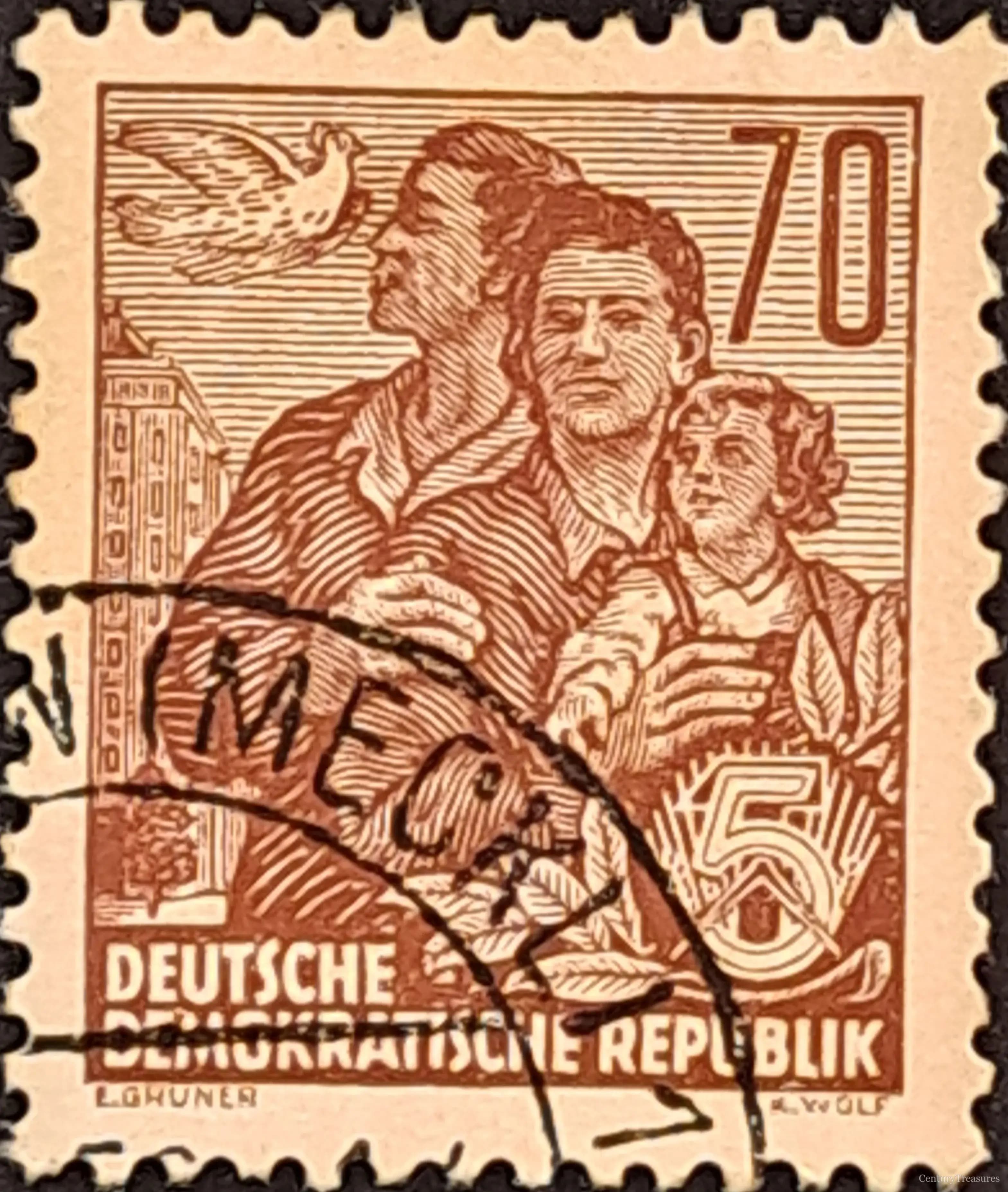 East Germany (DDR) GDR Family and Peace Dove Definitive