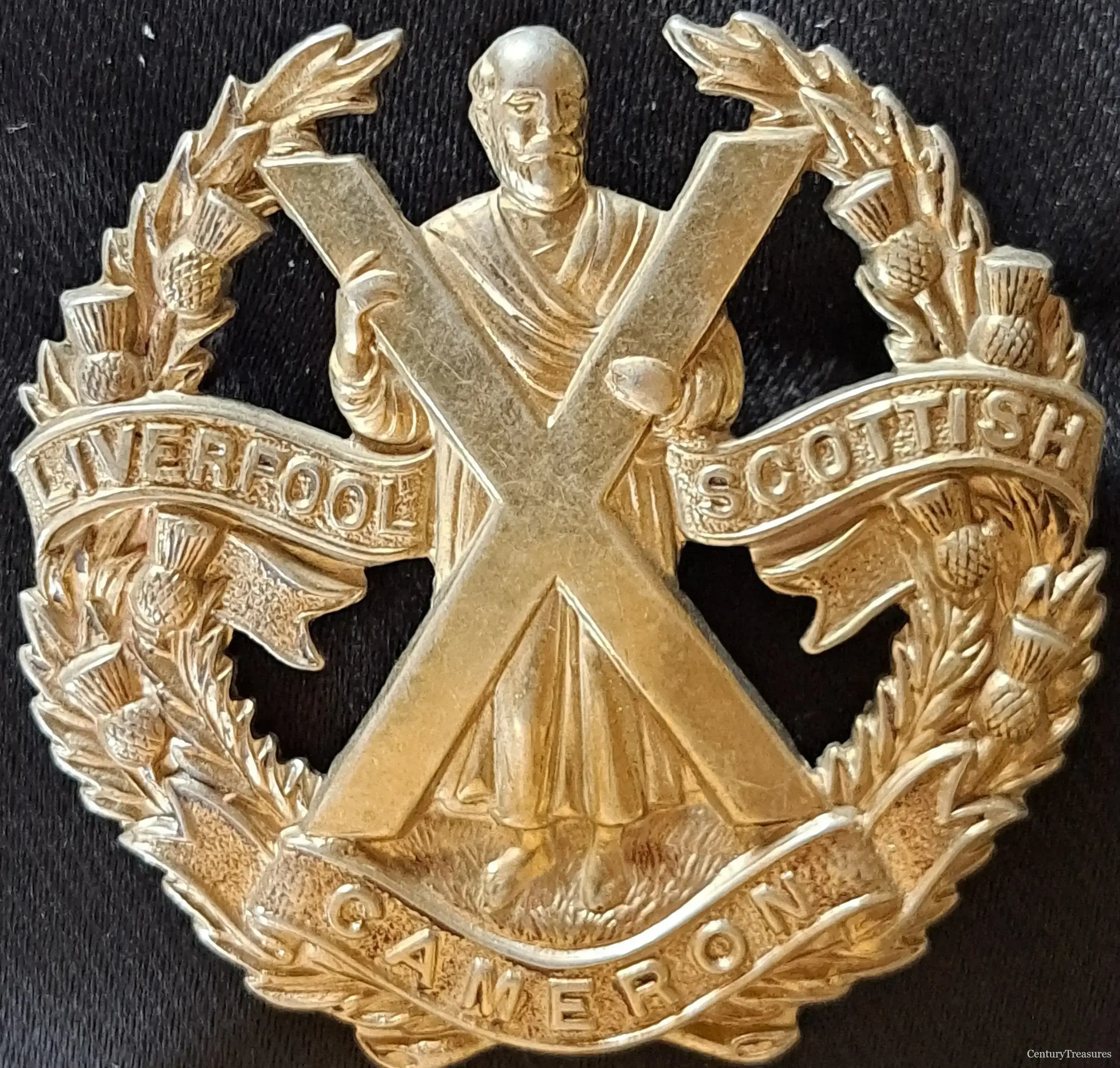 Liverpool Scottish Cameron Highlanders Cap Badge