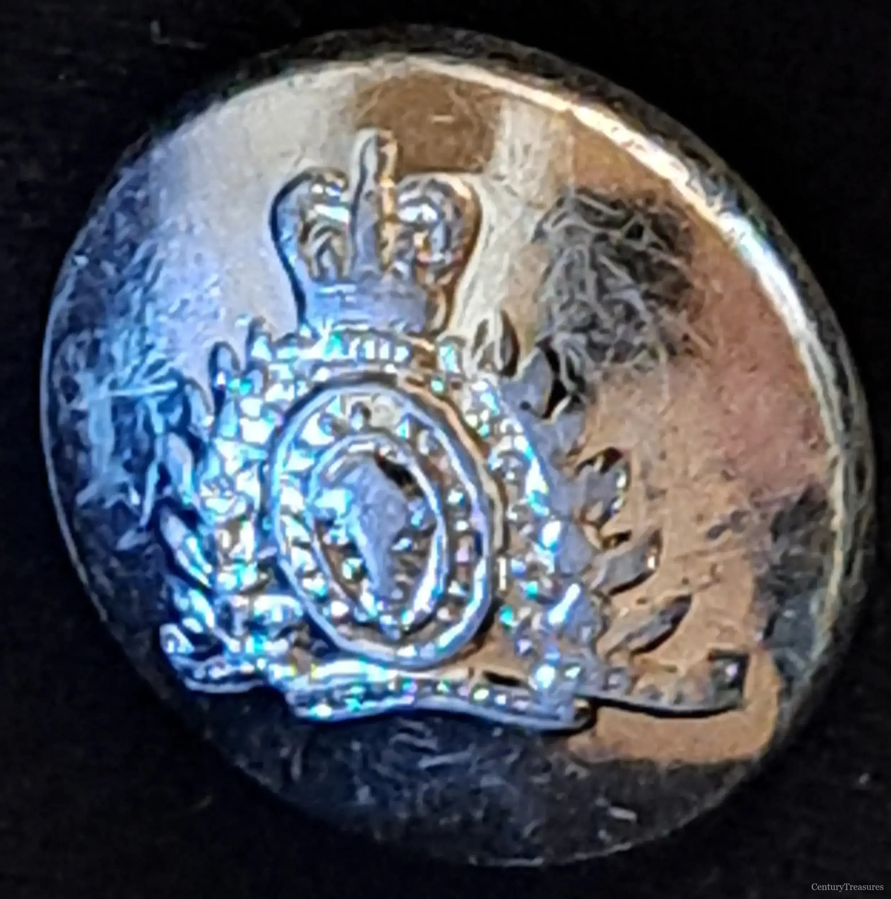 Canadian Mounted Police Uniform Button