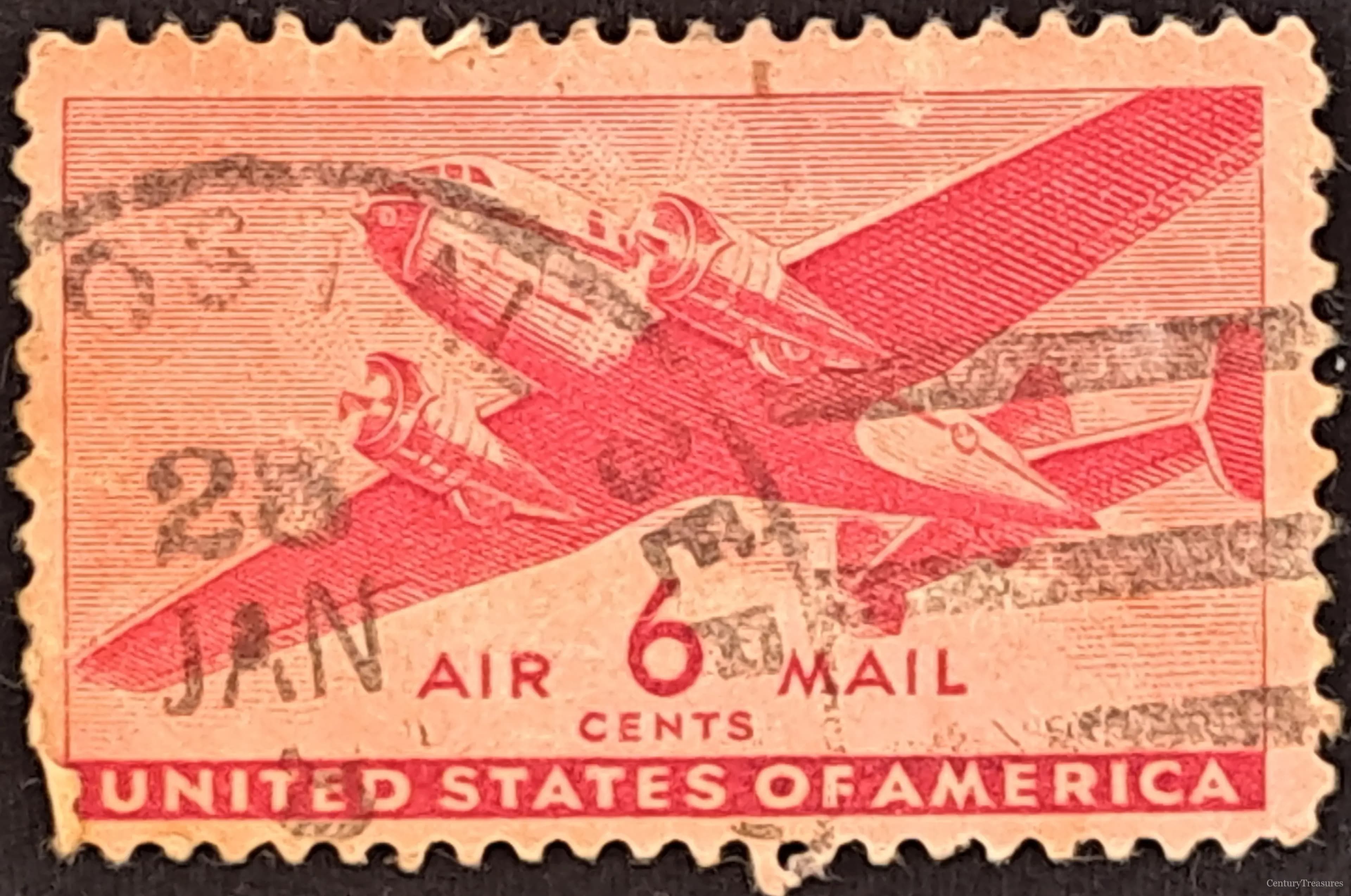 Twin-Motor Transport Plane Air Mail