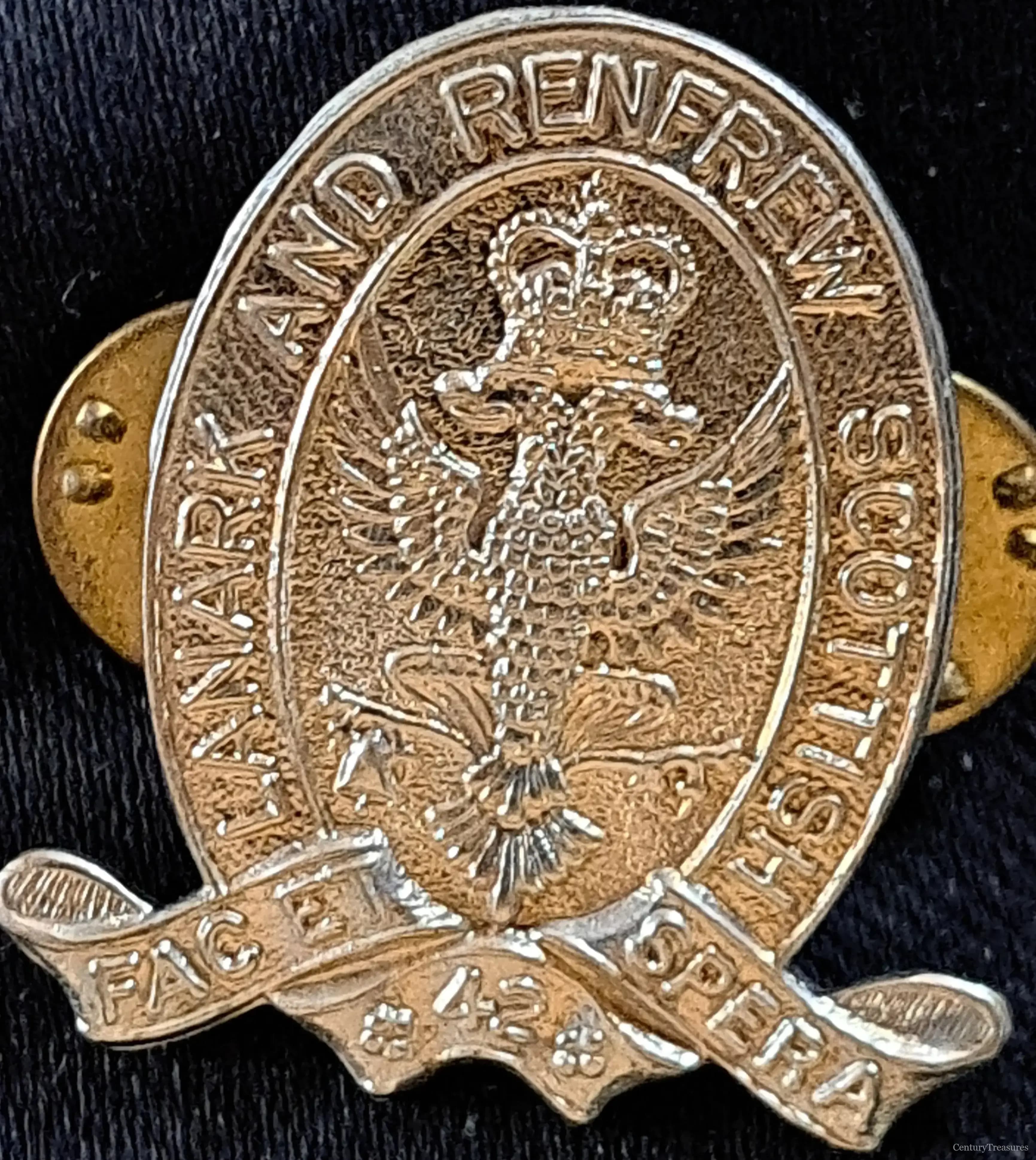 Lanark and Renfrew Scottish Regiment Collar Insignia