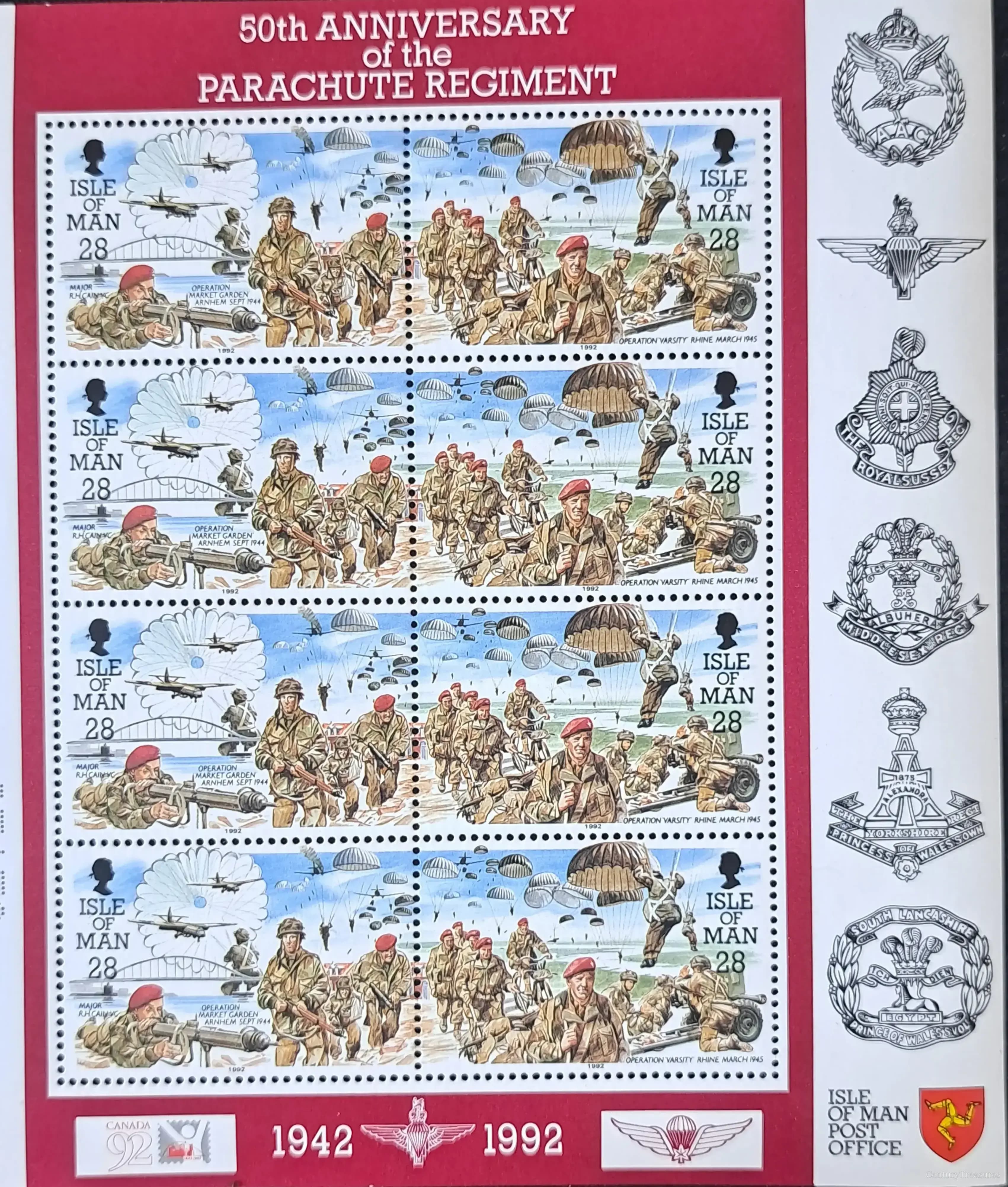 Isle of Man - 50th Anniversary of the Parachute Regiment