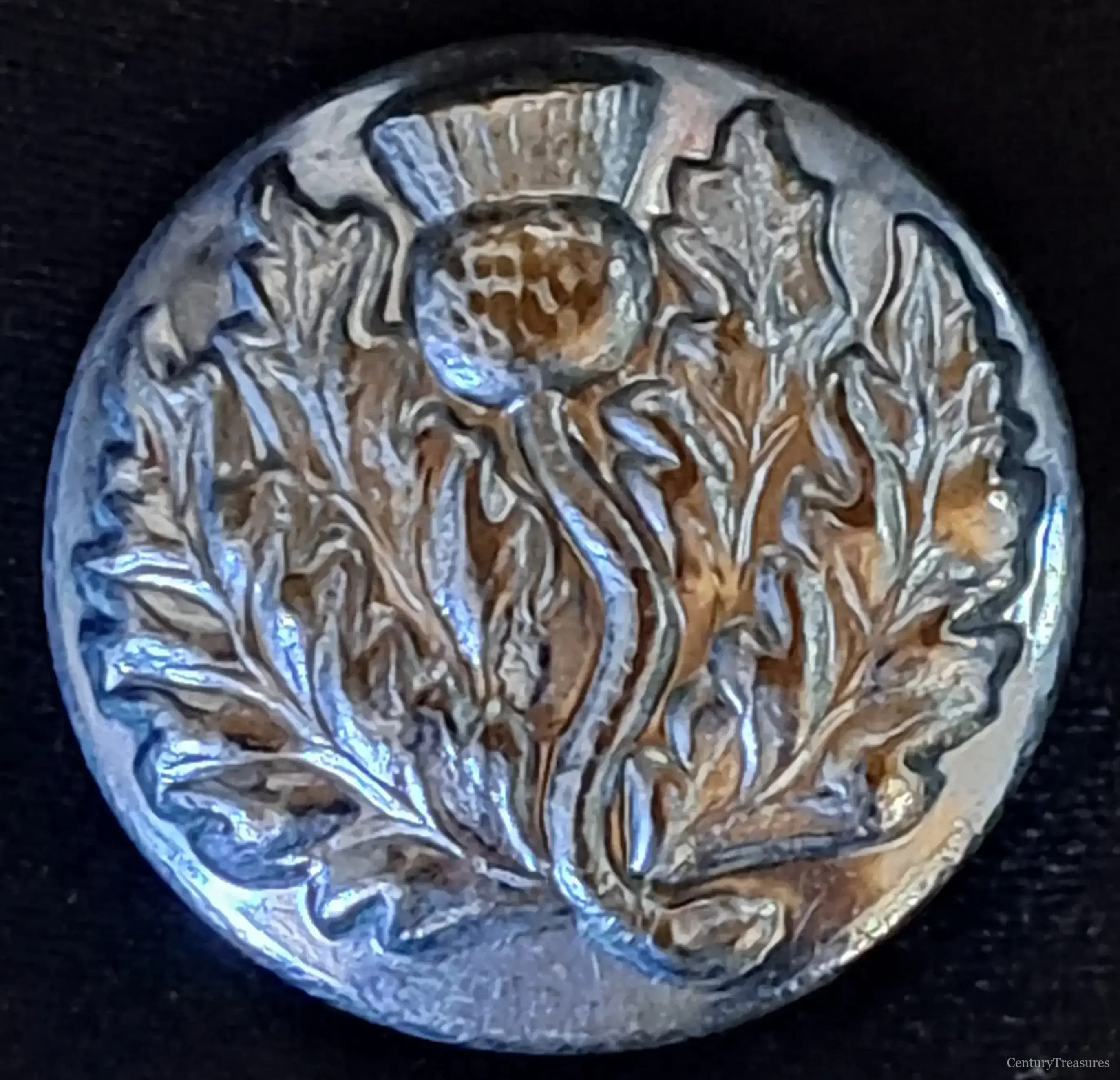 Scottish Thistle Highland Button