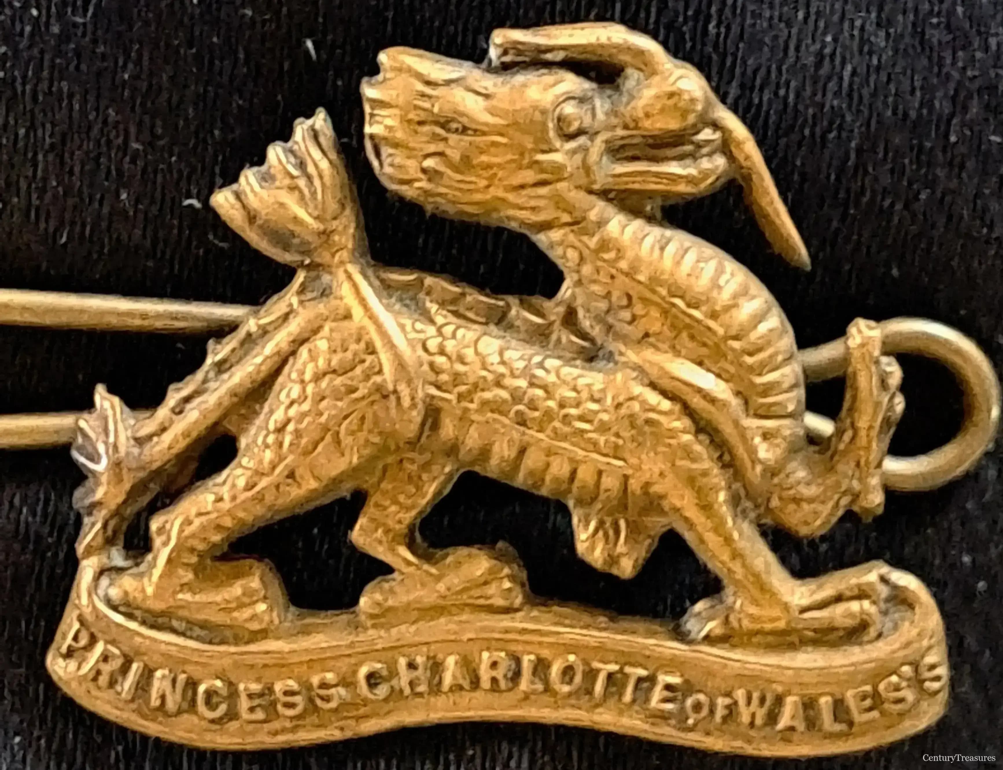 Royal Berkshire Regiment Princess Charlotte of Wales Collar Badge