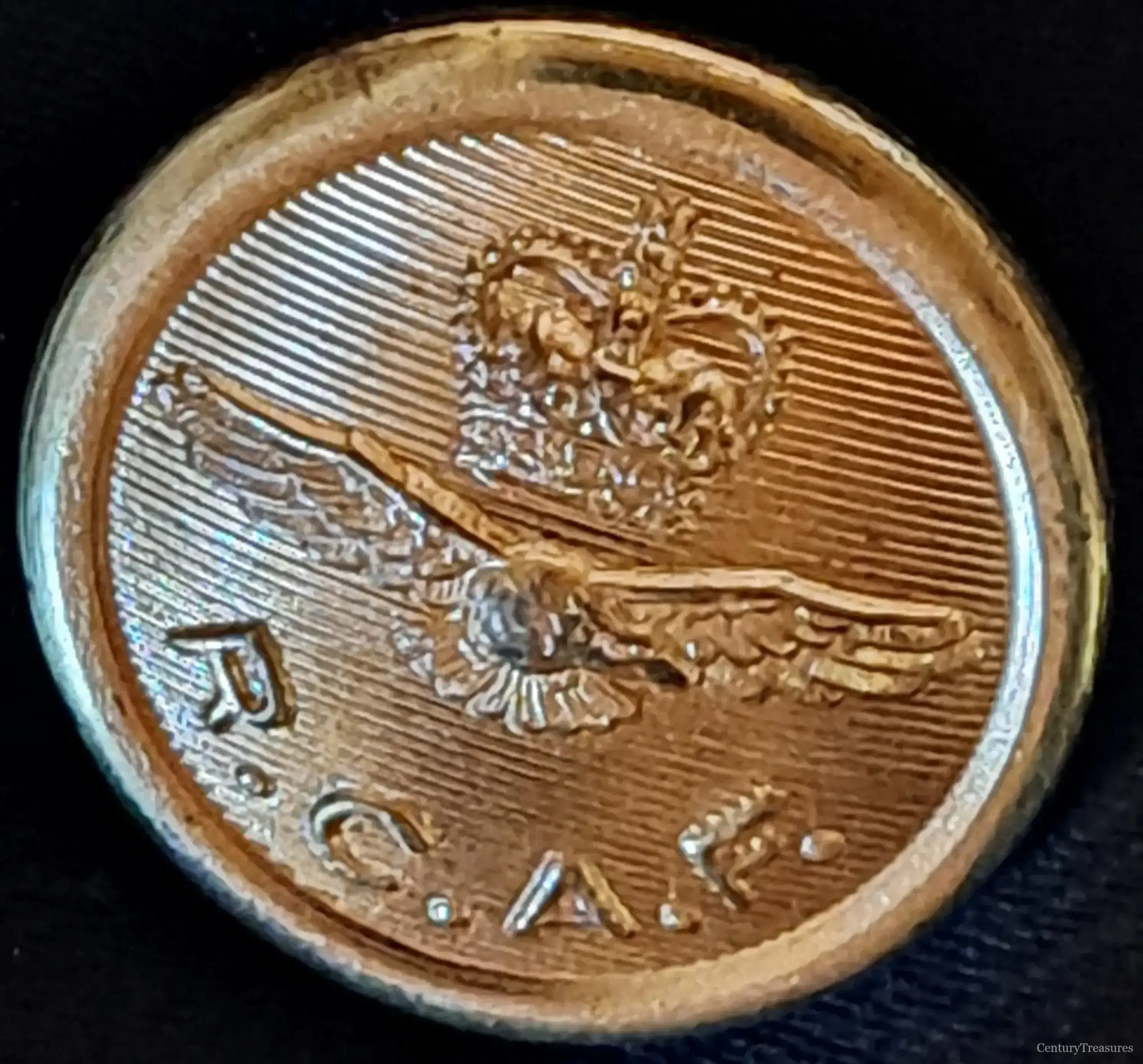 RCAF Queen's Crown Uniform Button