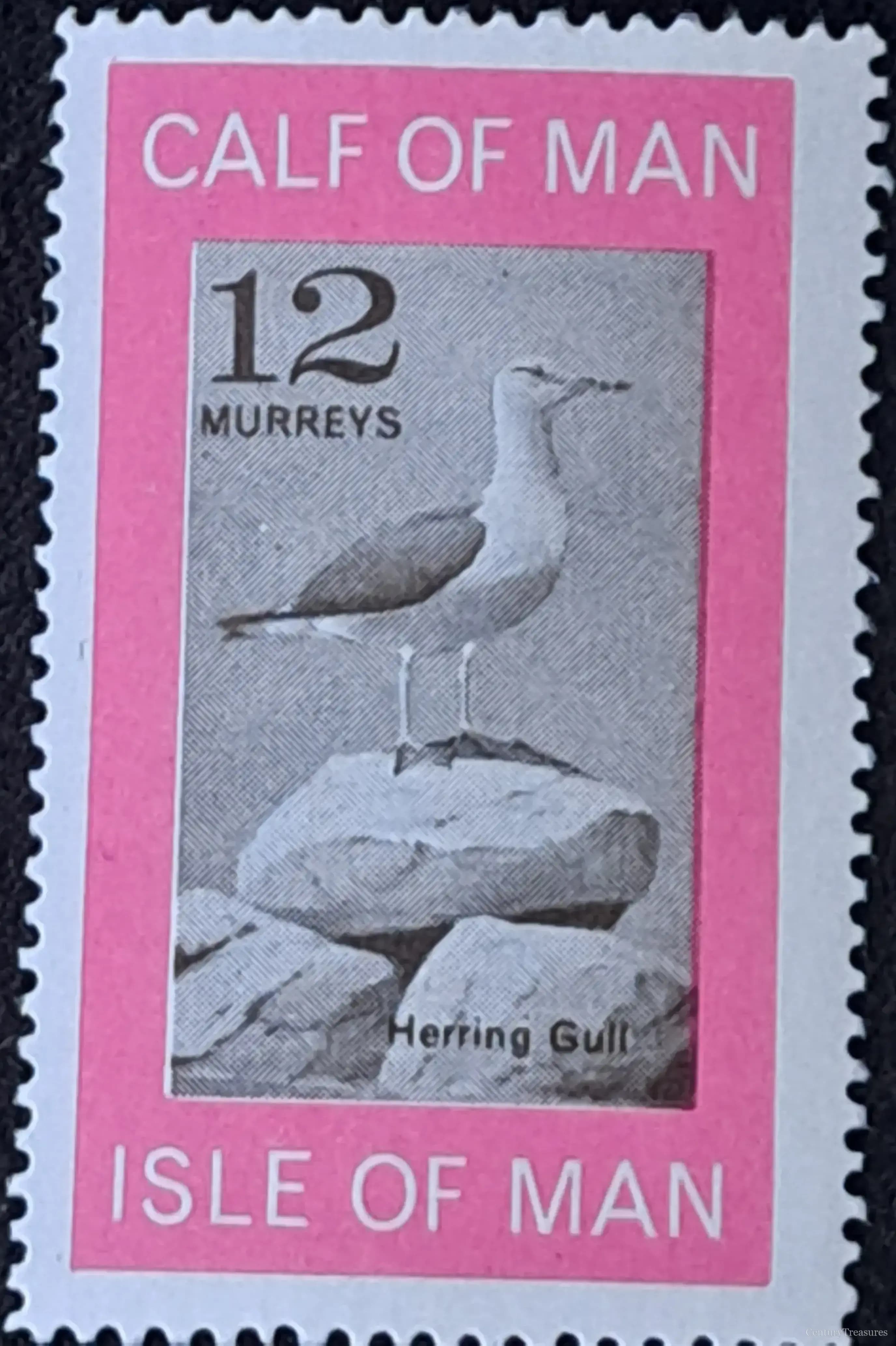 Calf of Man Herring Gull Local Post Issue