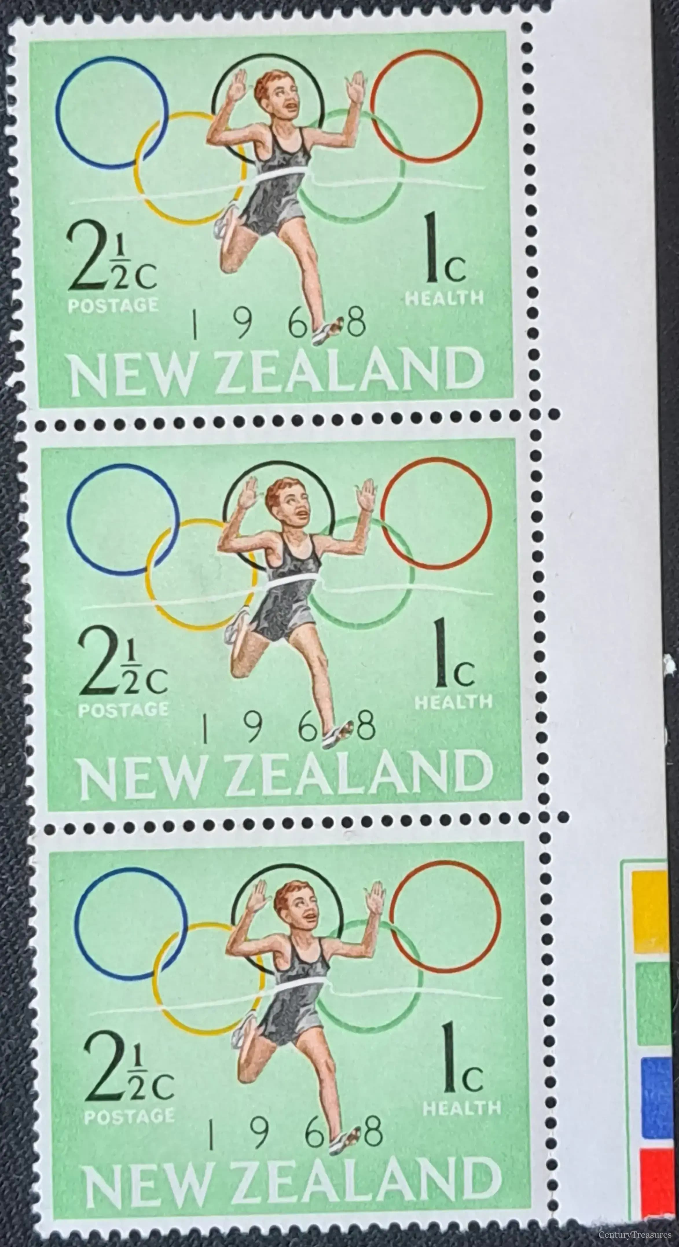 New Zealand Runner & Olympic Rings