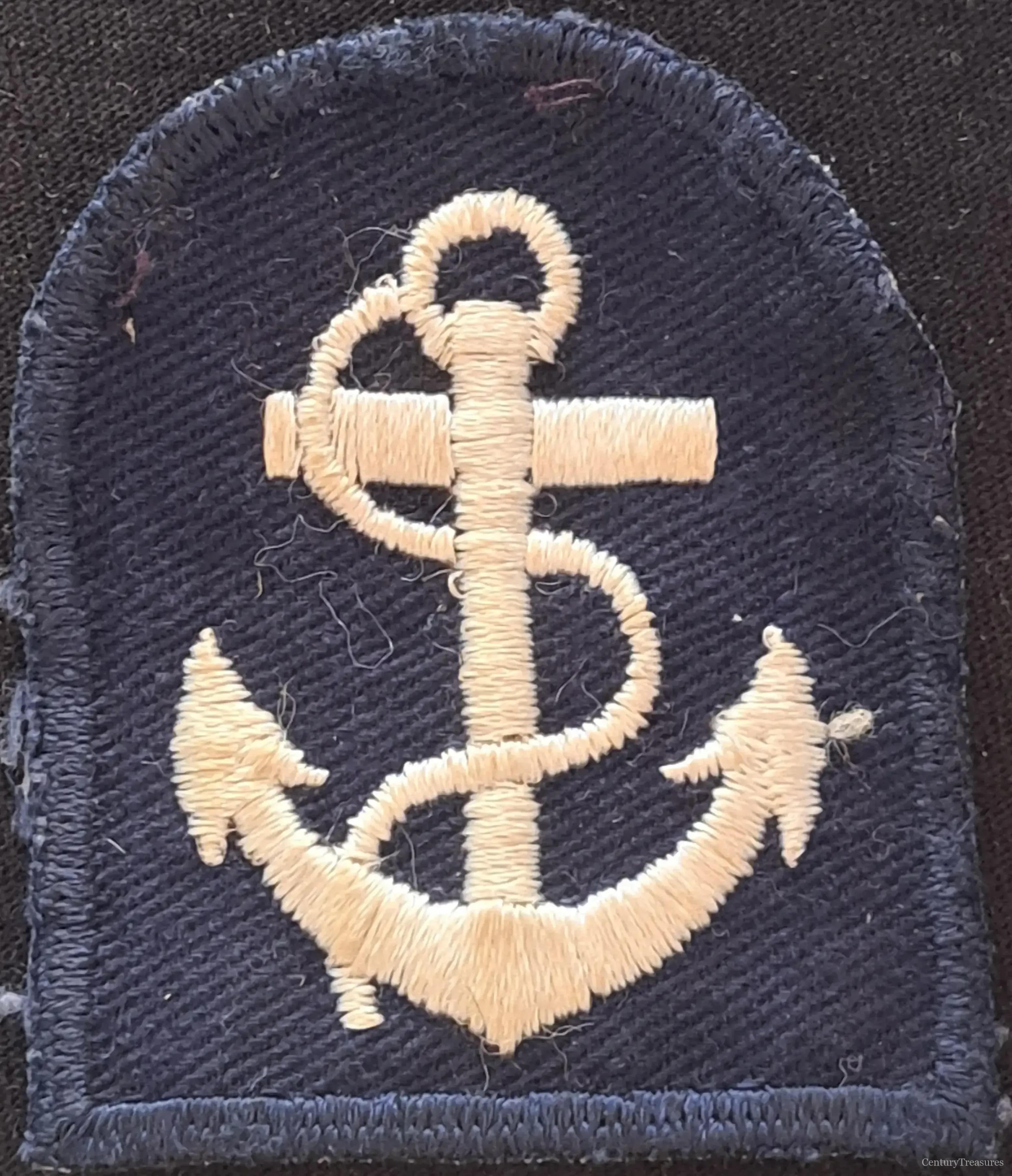 Naval Cloth Badge – Anchor Emblem