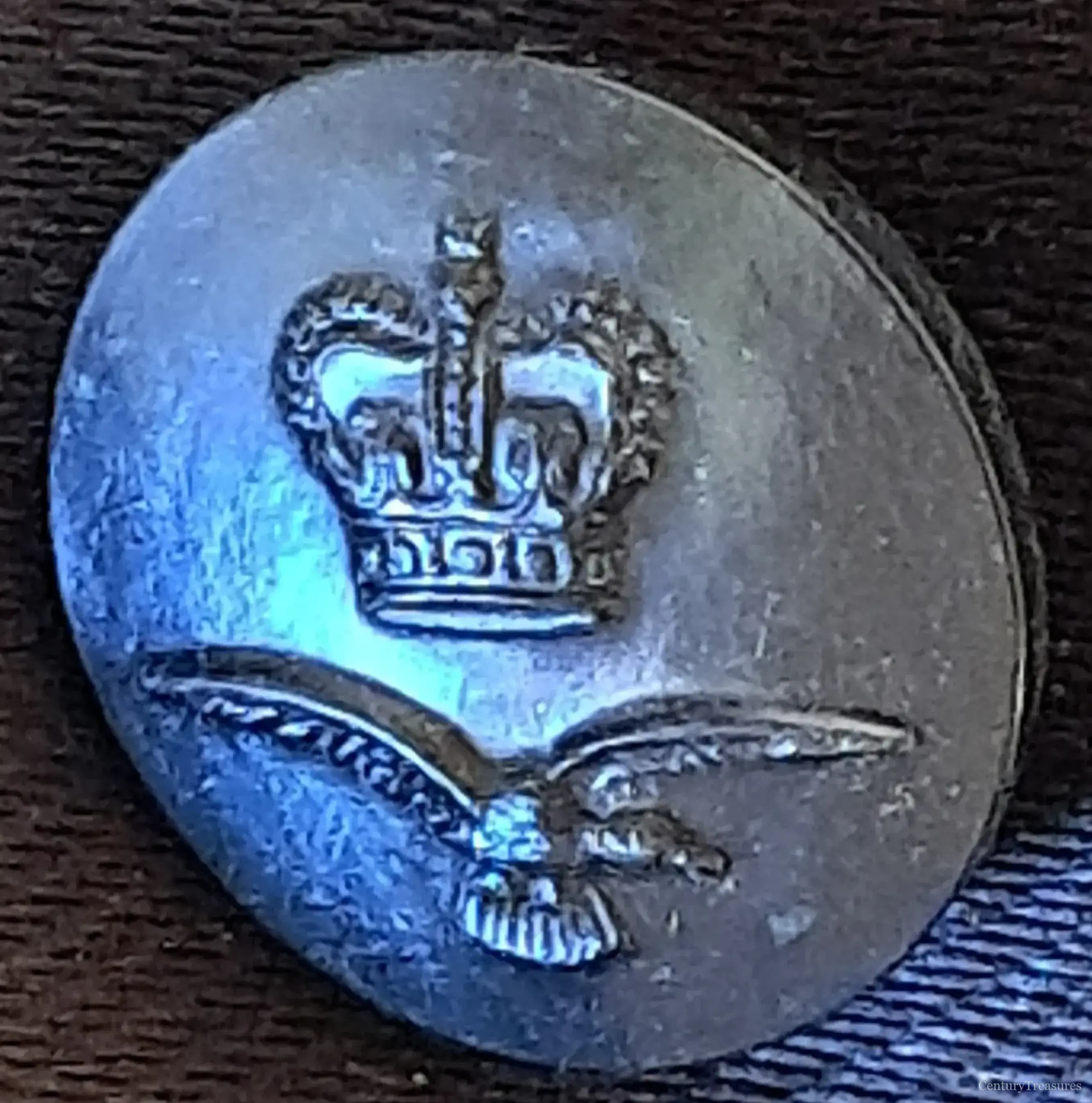 Royal Air Force Queen Elizabeth II Plastic Button