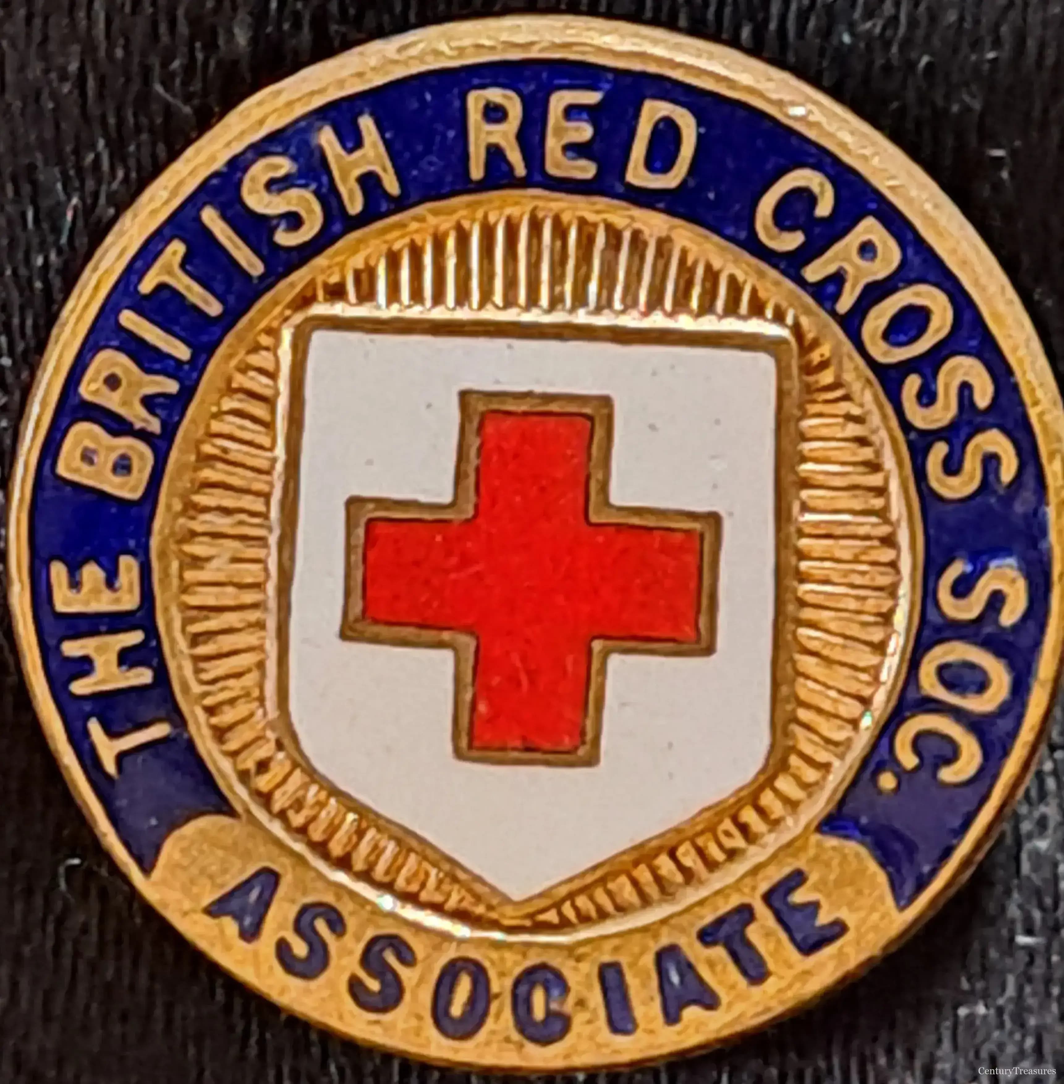 Red Cross Society Associate Enamel Badge