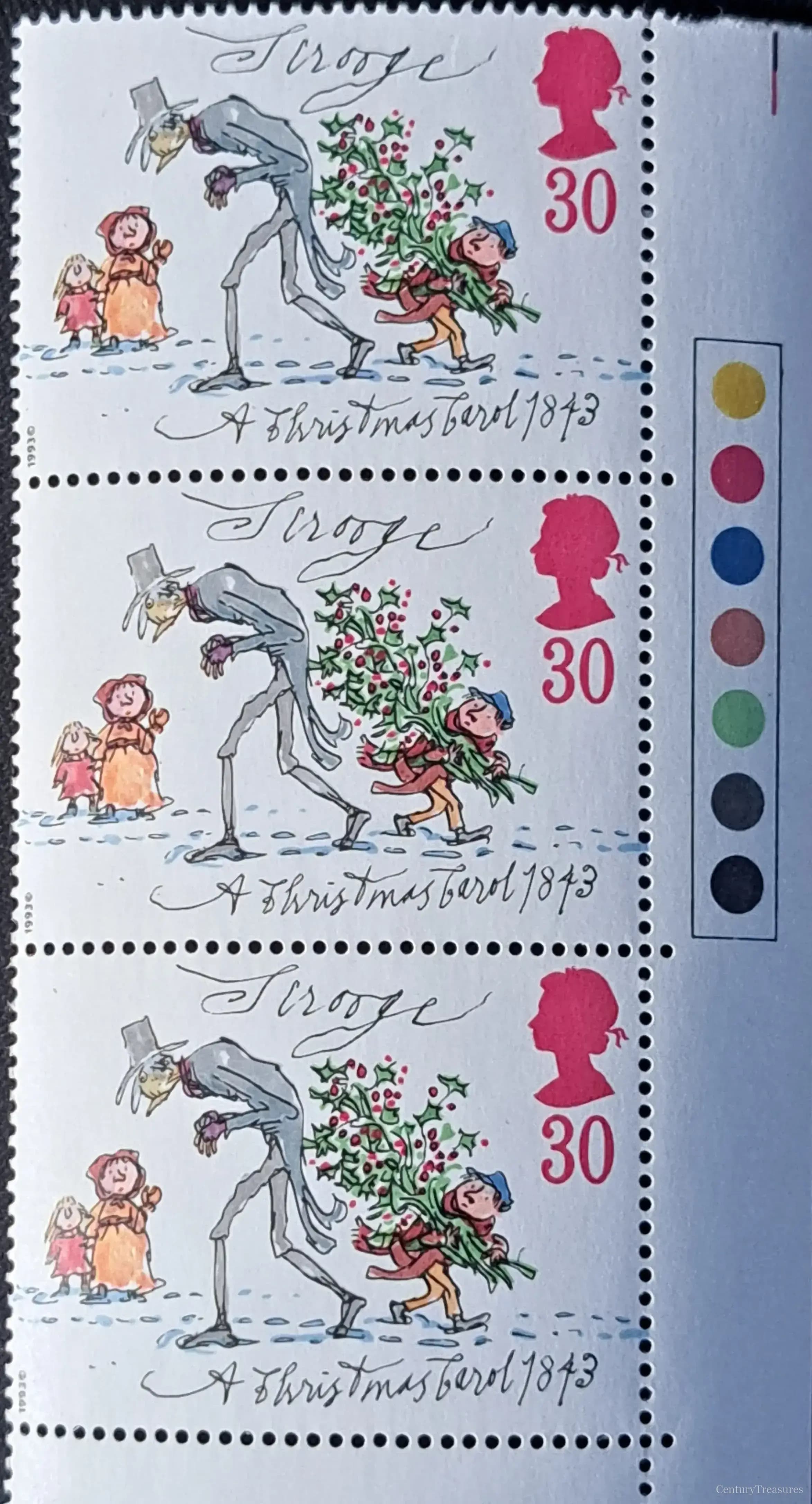 Royal Mail Christmas Carol Strip